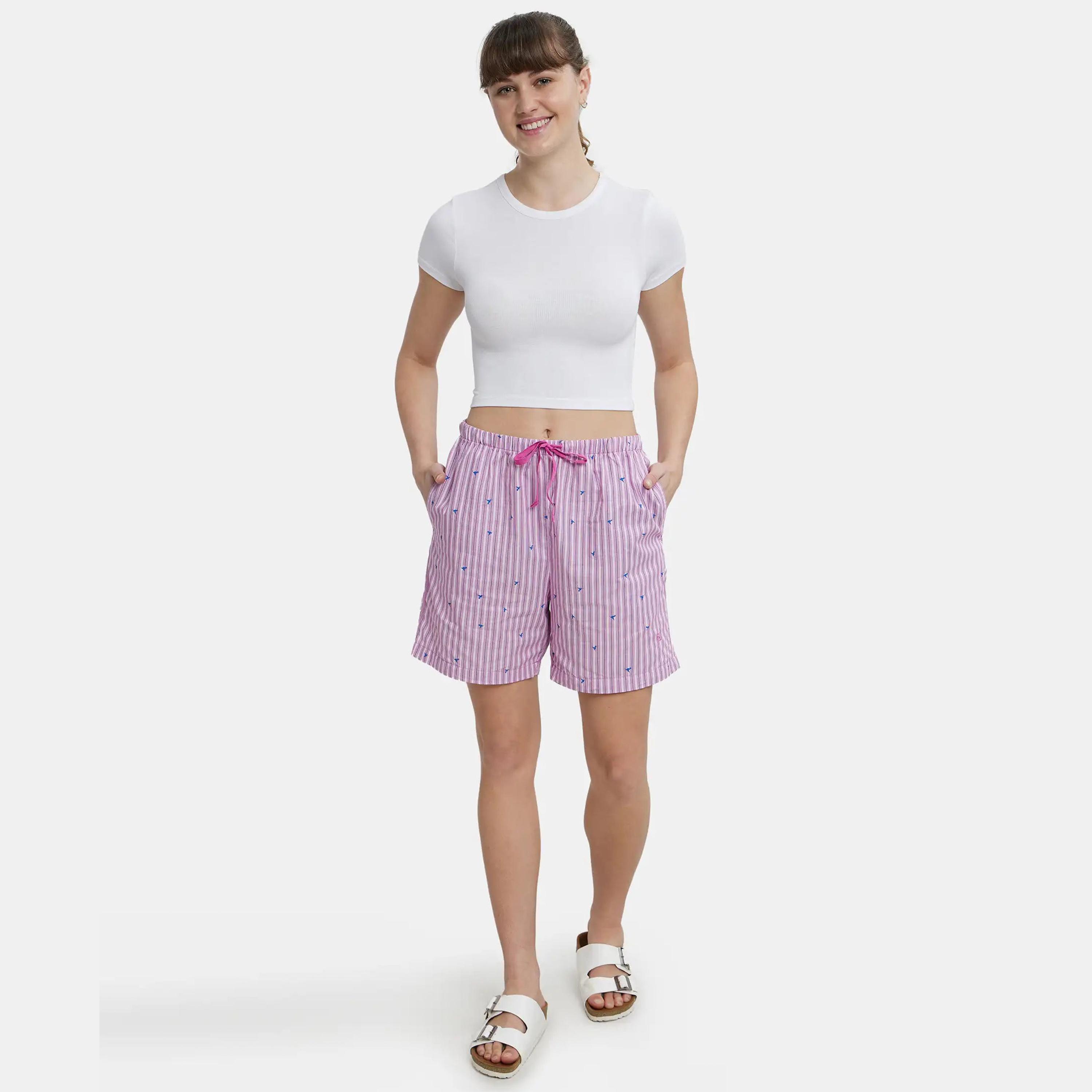 شورت نسائي منسوج للاسترخاء من جوكي-women-clothing-shorts-image-23