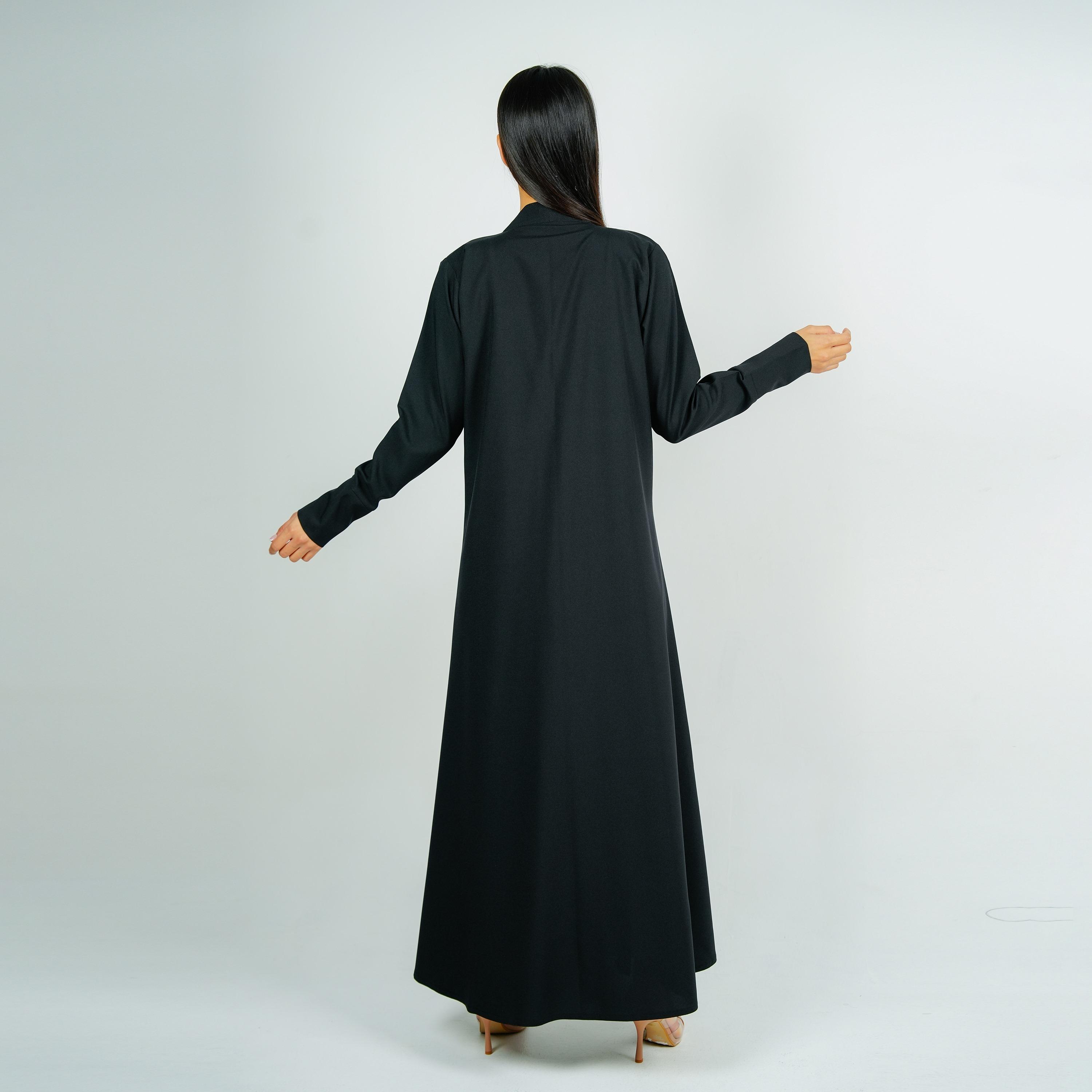 عباية قماش اف دبليو ايه بياقة مربعة مع حجاب من روزيت عباية-women-arabicclothing-abayas-image-5