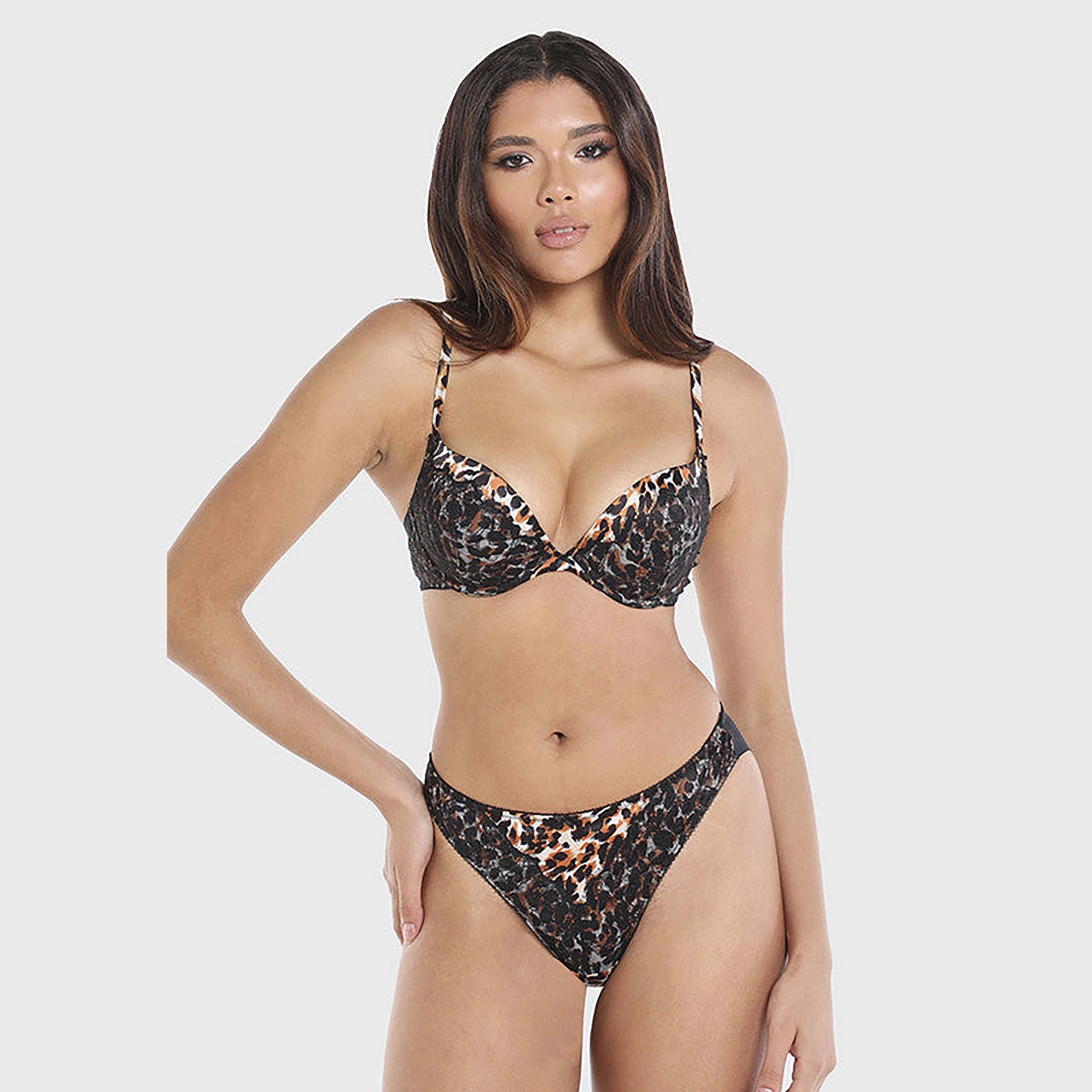 Isla & Evie Low Coverage Sexy Black Women's Bikini Panties-women-clothing-lingerie-panties-image-2