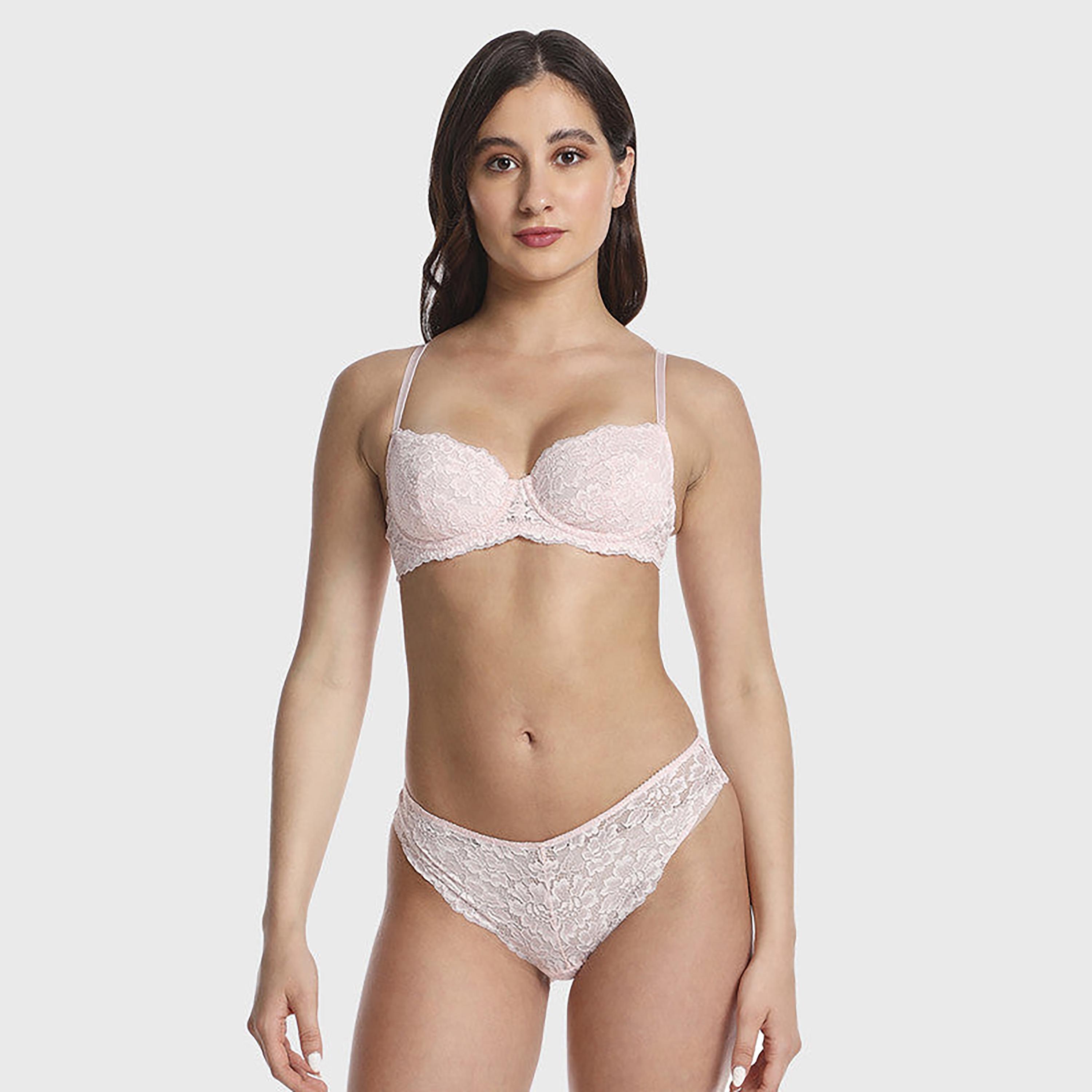 سراويل داخلية نسائية بي كيني باللون الوردي من الدانتيل بتغطية متوسطة من إيسلا آند إيفي-women-clothing-lingerie-panties-image-2