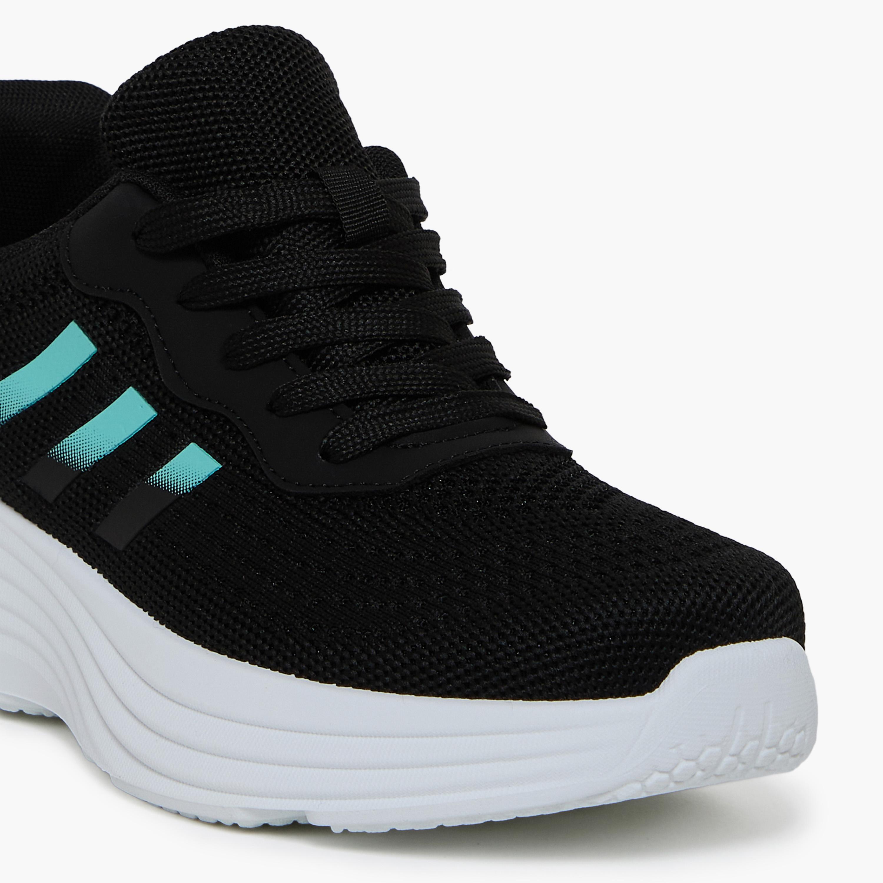 جيومني - حذاء رياضي روزين برباط نعل سميك كاحل منخفض للنساء | S33TF419-12-BLKMNT-women-shoes-sneakers-image-2