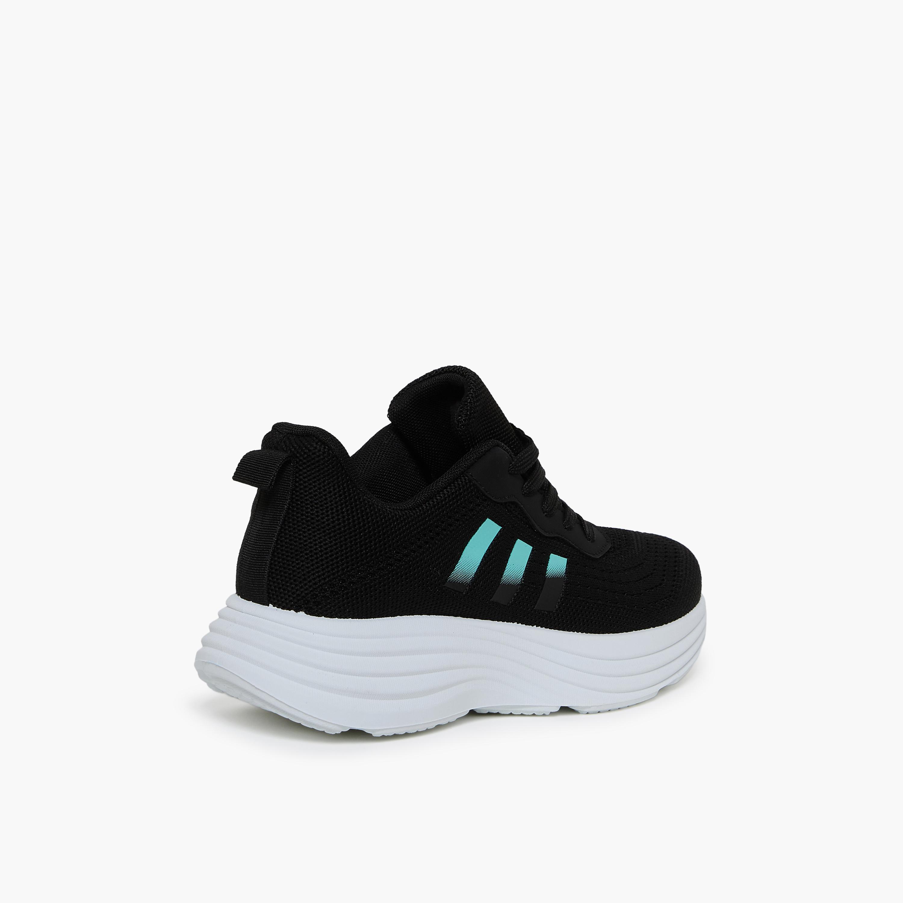 جيومني - حذاء رياضي روزين برباط نعل سميك كاحل منخفض للنساء | S33TF419-12-BLKMNT-women-shoes-sneakers-image-5