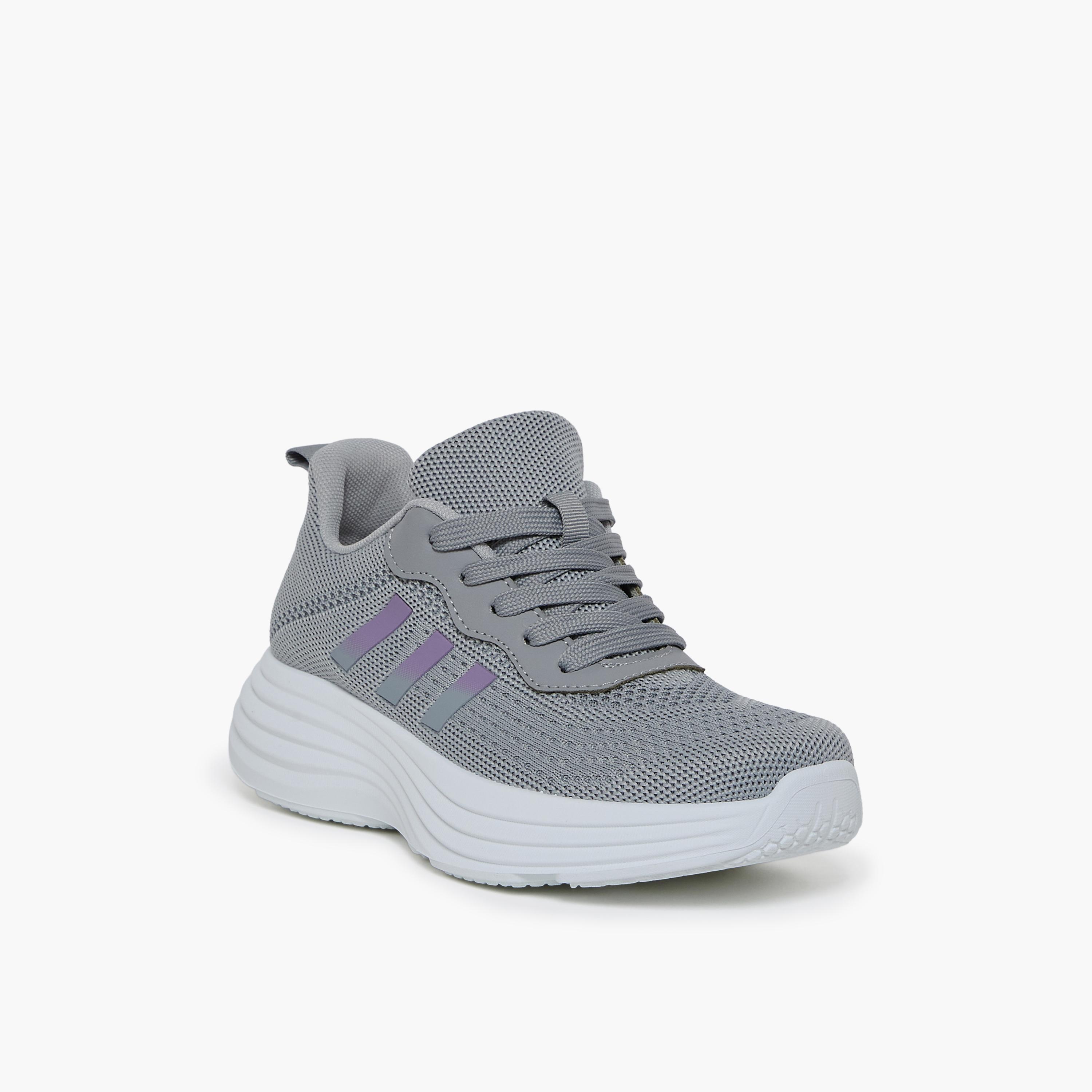 Geoomnii Women's Lace-Up Selin Flatform Low Ankle Sneakers | S33TF419-12-GRYLLAC-women-shoes-sneakers-image-1