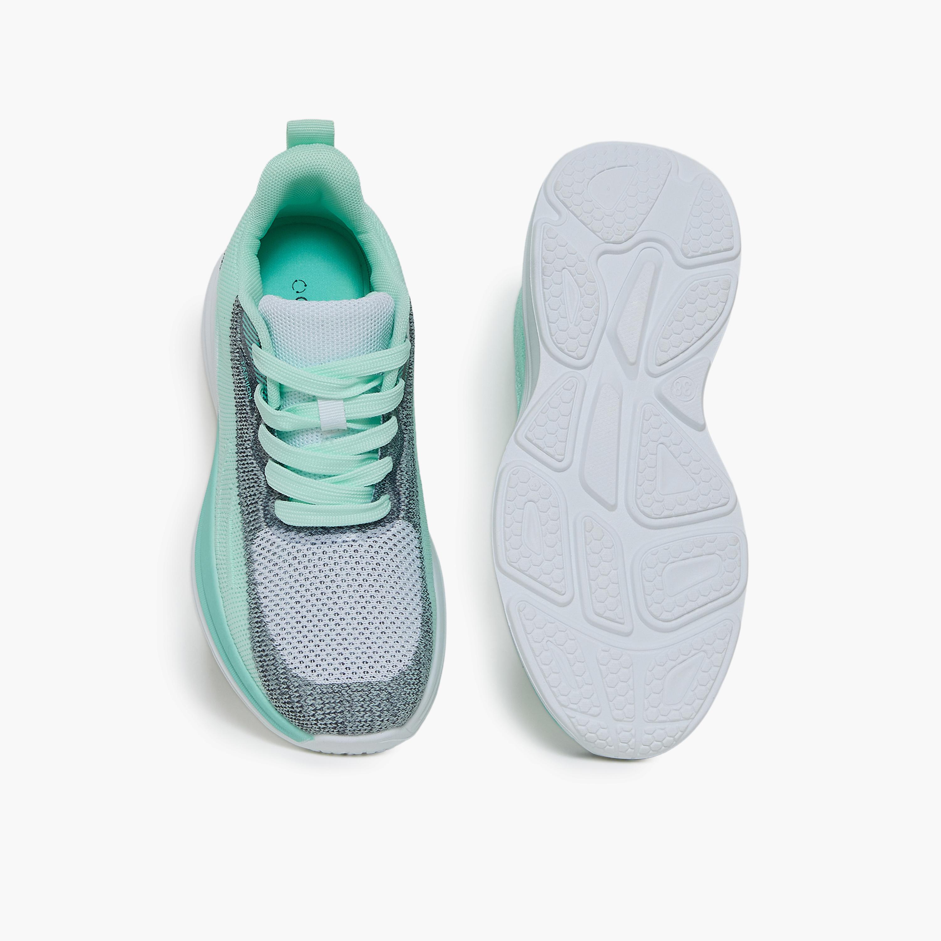 جيومني - حذاء رياضي اوغور برباط نعل سميك كاحل منخفض للنساء | S35TF418-19-MNTGRN-women-shoes-sneakers-image-3