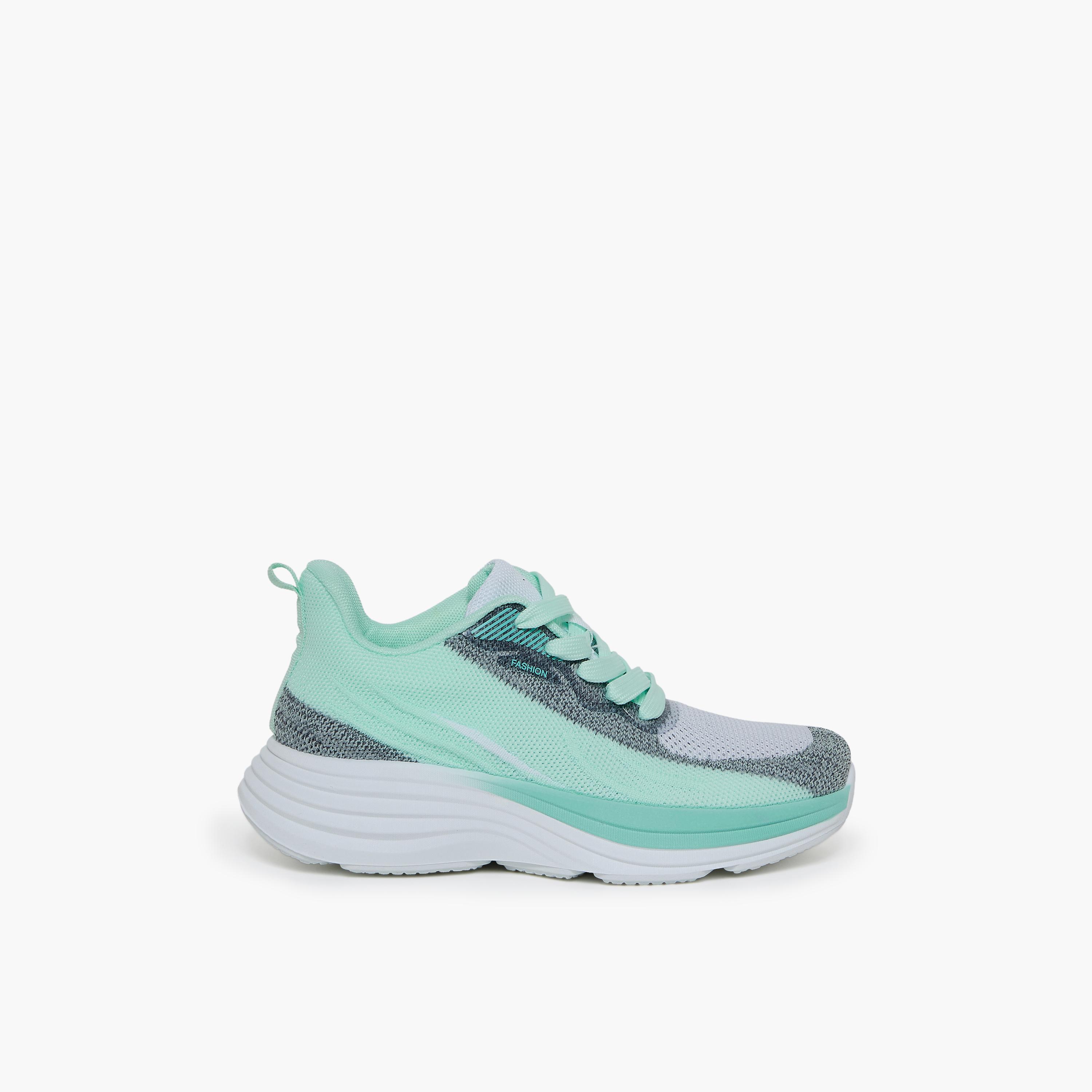جيومني - حذاء رياضي اوغور برباط نعل سميك كاحل منخفض للنساء | S35TF418-19-MNTGRN-women-shoes-sneakers-image-4