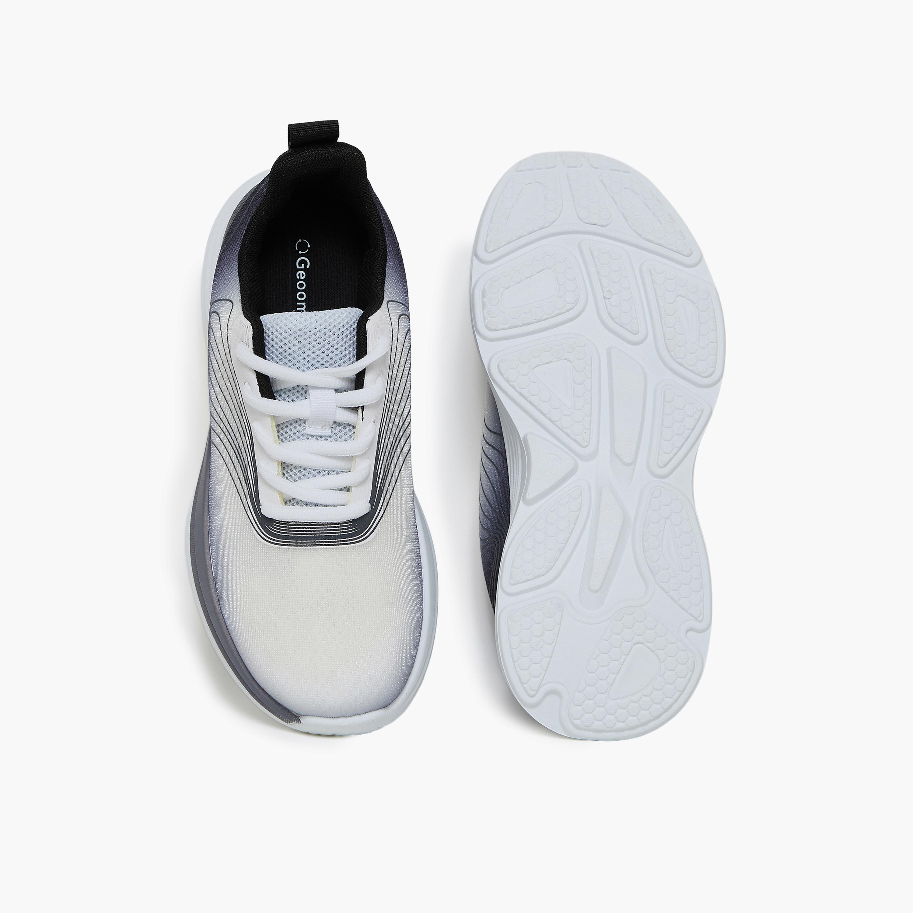 جيومني - حذاء رياضي ياسار برباط نعل سميك كاحل منخفض للنساء | S38TF418-4-BLACK-women-shoes-sneakers-image-3