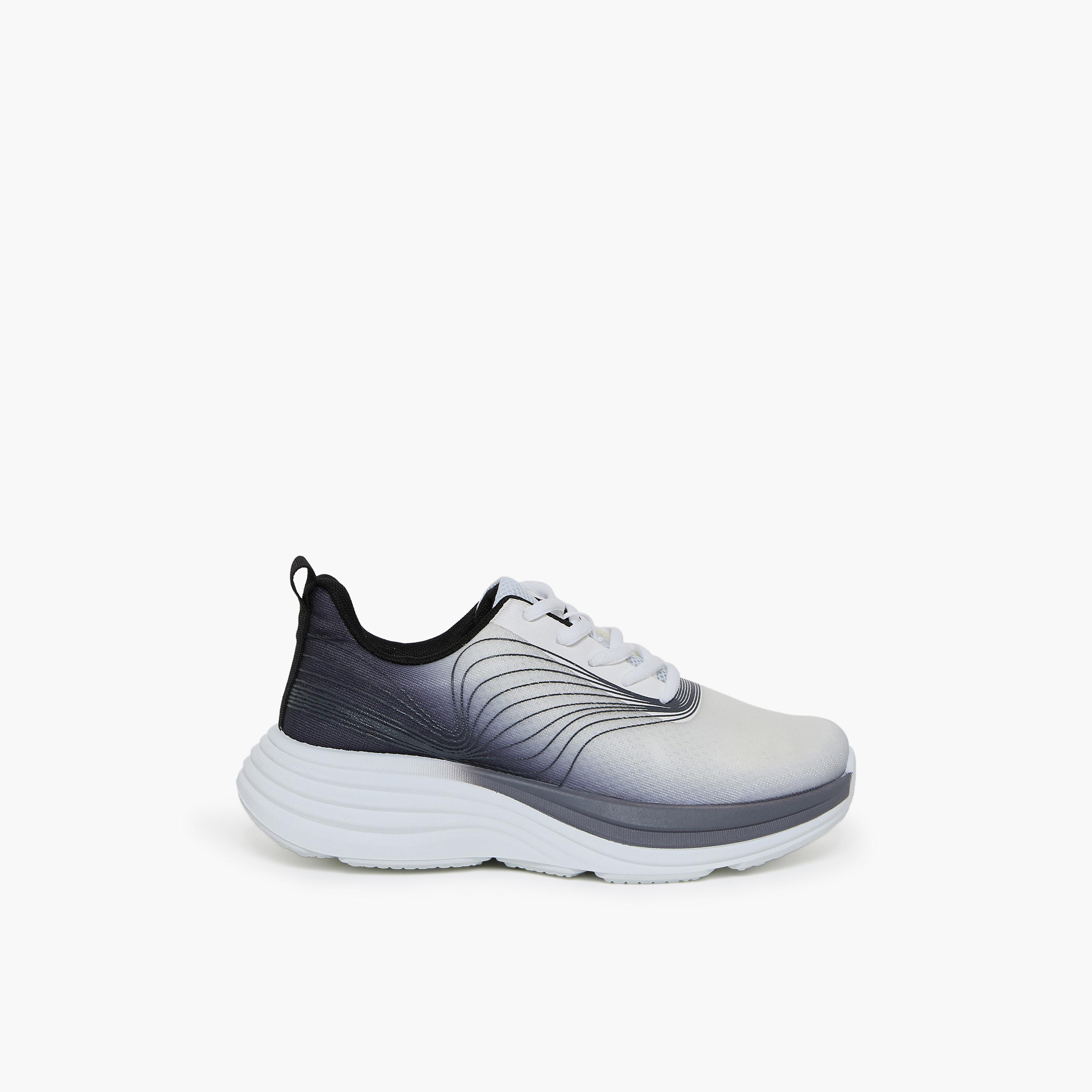 جيومني - حذاء رياضي ياسار برباط نعل سميك كاحل منخفض للنساء | S38TF418-4-BLACK-women-shoes-sneakers-image-4