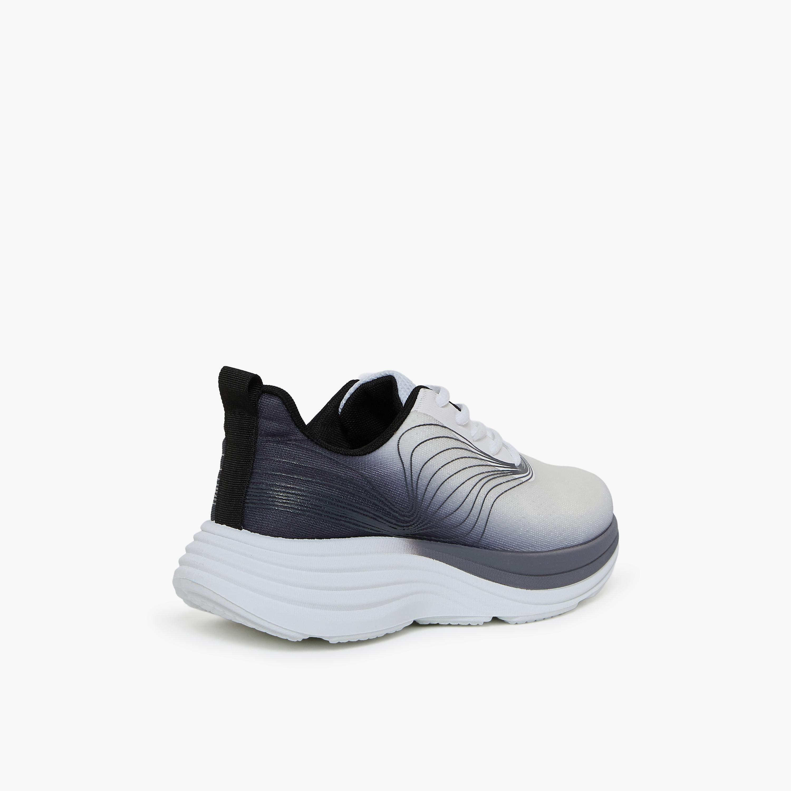جيومني - حذاء رياضي ياسار برباط نعل سميك كاحل منخفض للنساء | S38TF418-4-BLACK-women-shoes-sneakers-image-5