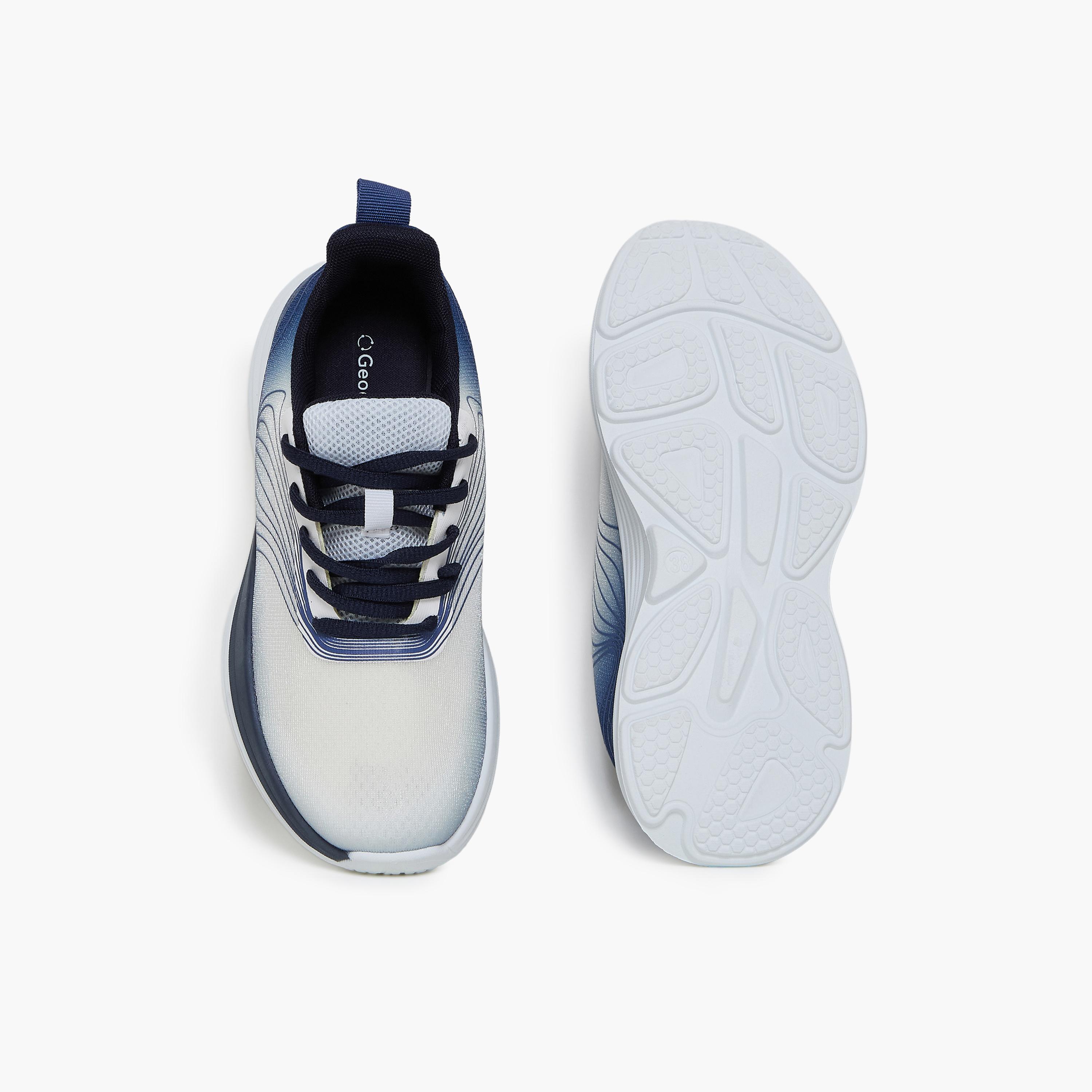 جيومني - حذاء رياضي بوراك برباط نعل سميك كاحل منخفض للنساء | S38TF418-4-NAVY-women-shoes-sneakers-image-3