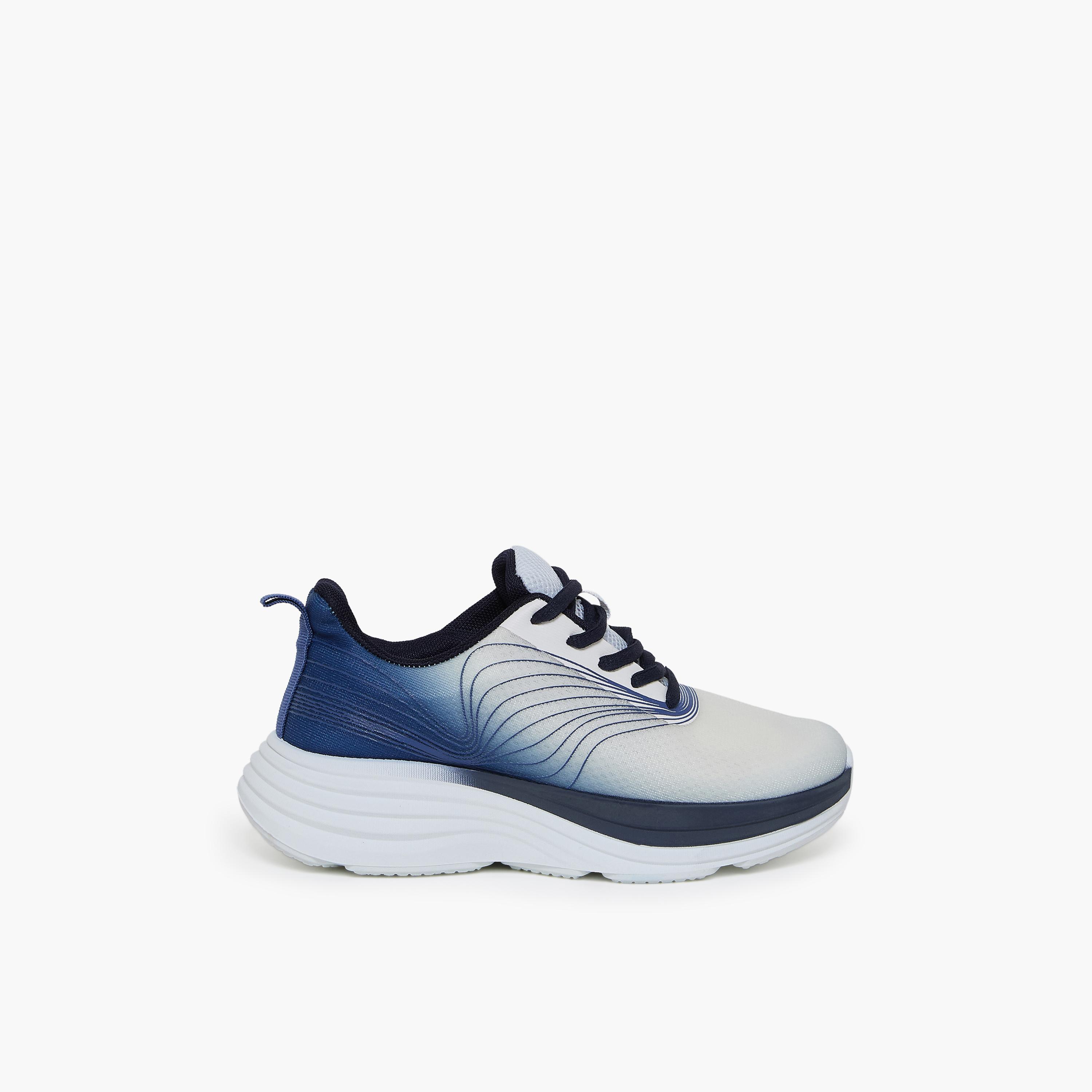 جيومني - حذاء رياضي بوراك برباط نعل سميك كاحل منخفض للنساء | S38TF418-4-NAVY-women-shoes-sneakers-image-4
