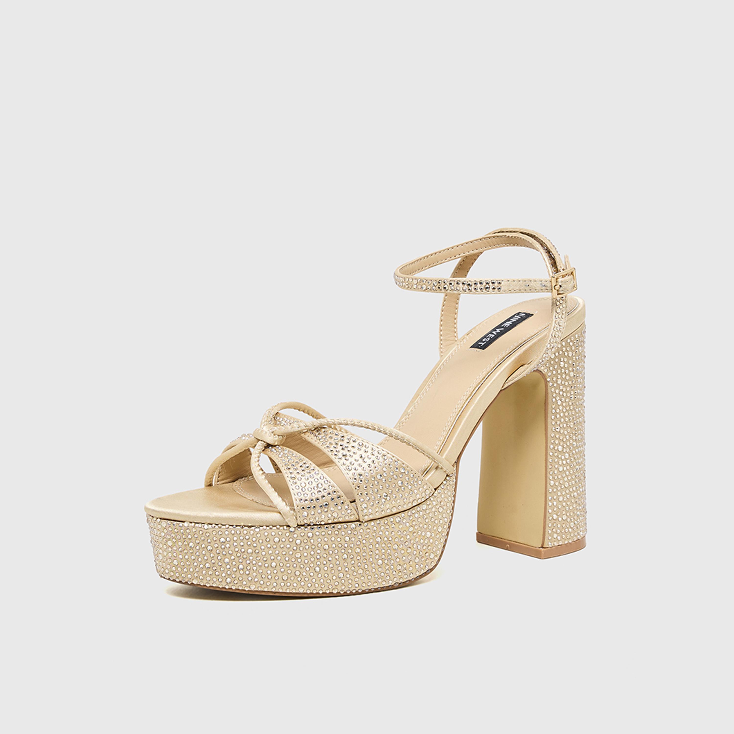 Nine West Women's Buckle Strap Platform Heels | S3SH00501A-women-shoes-sandals-heeled-image-1