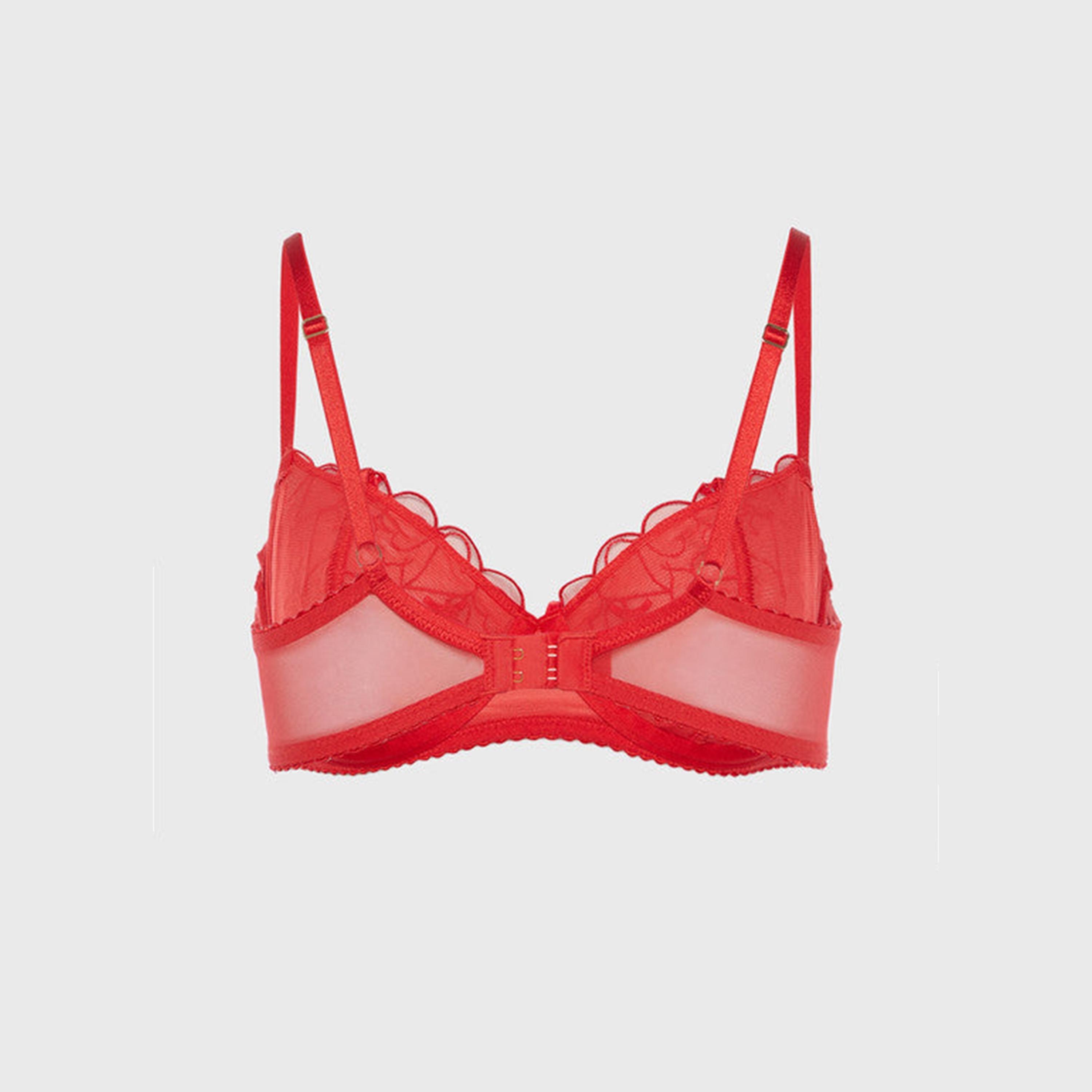 حمالة صدر نسائية حمراء غير مبطنة وغير سلكية من Isla & Evie-women-clothing-lingerie-bras-image-3