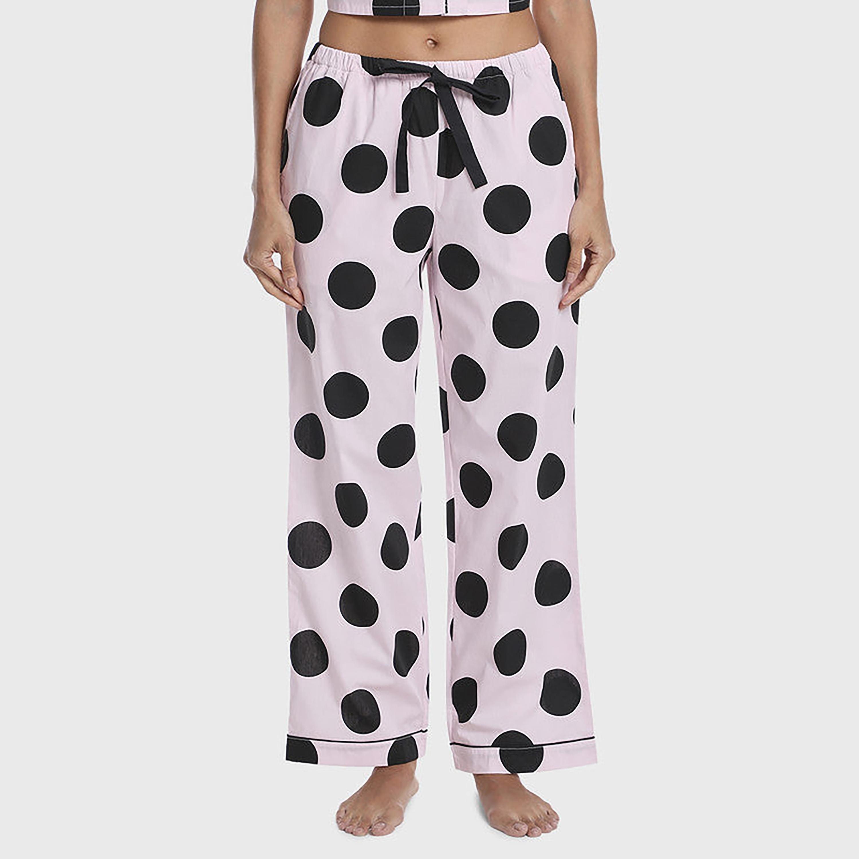 قميص نوم نسائي متوسط الارتفاع بحزام السحب من نقاط إيسلا وإيفي-women-clothing-nightwear-pyjamas-bottoms-image-1