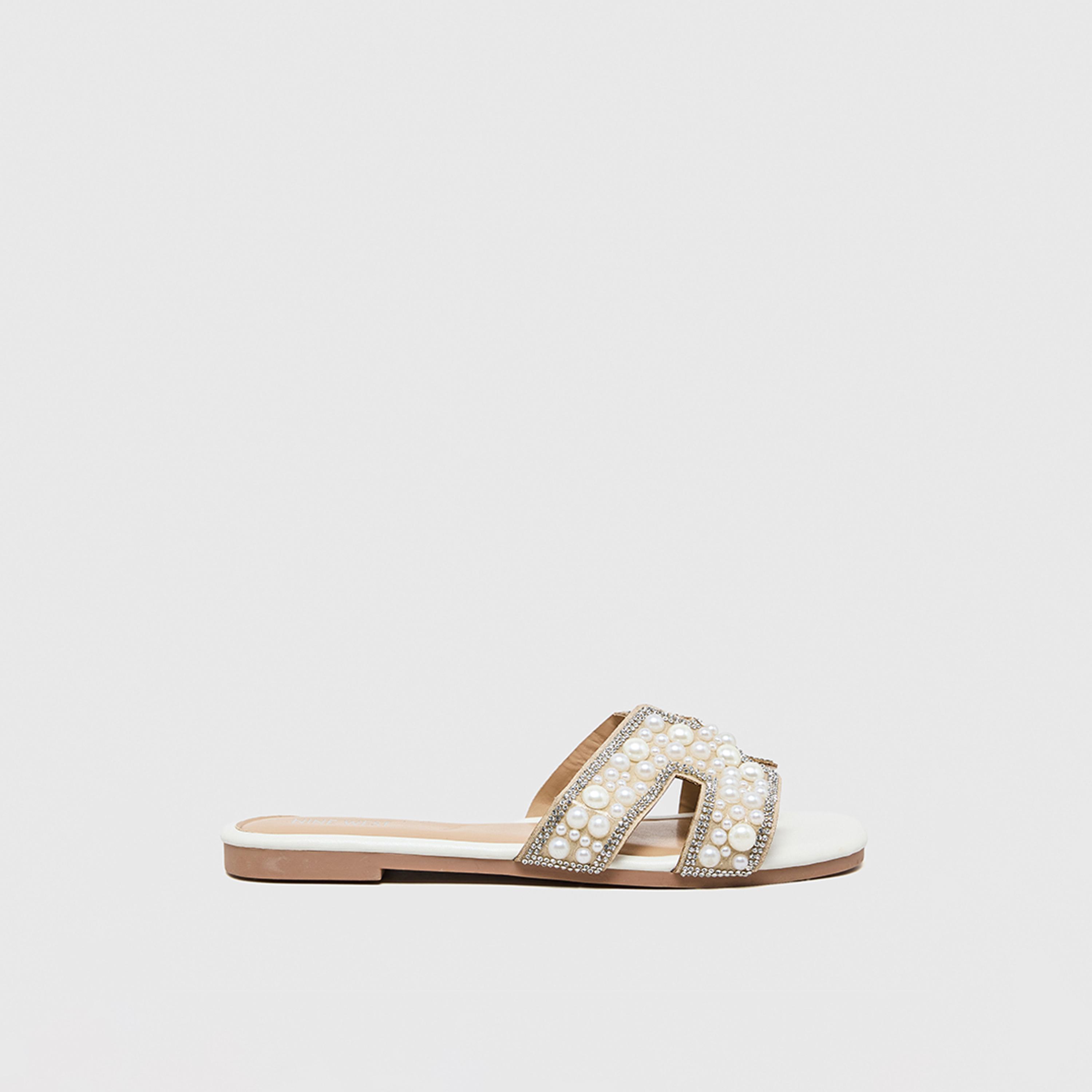 Nine West Women's Slip-On Slide Flat Sandals | SF104201-women-shoes-sandals-flats-image-3