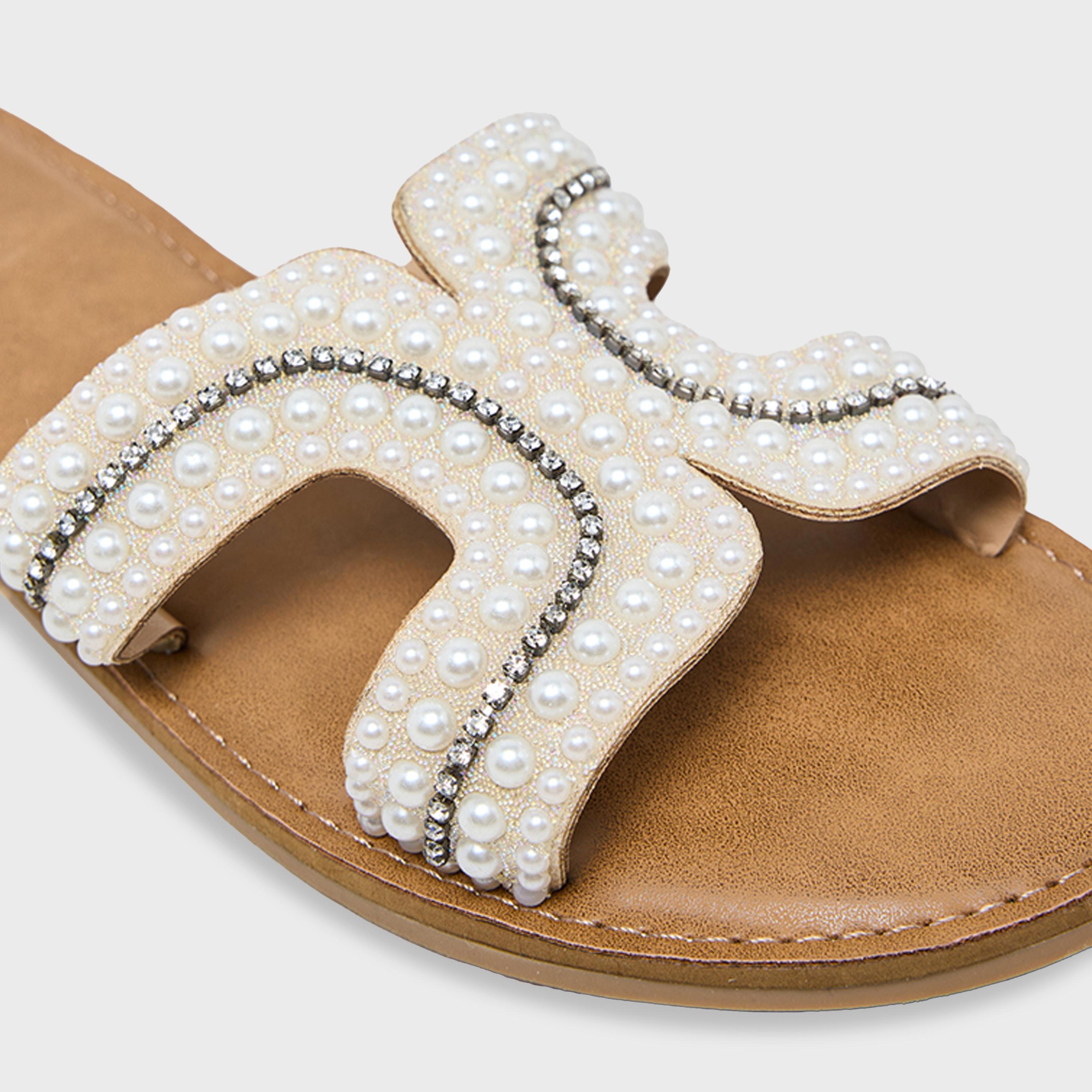 Nine West Women's Slip-On Slide Flat Sandals | SF63001-women-shoes-sandals-flats-image-2