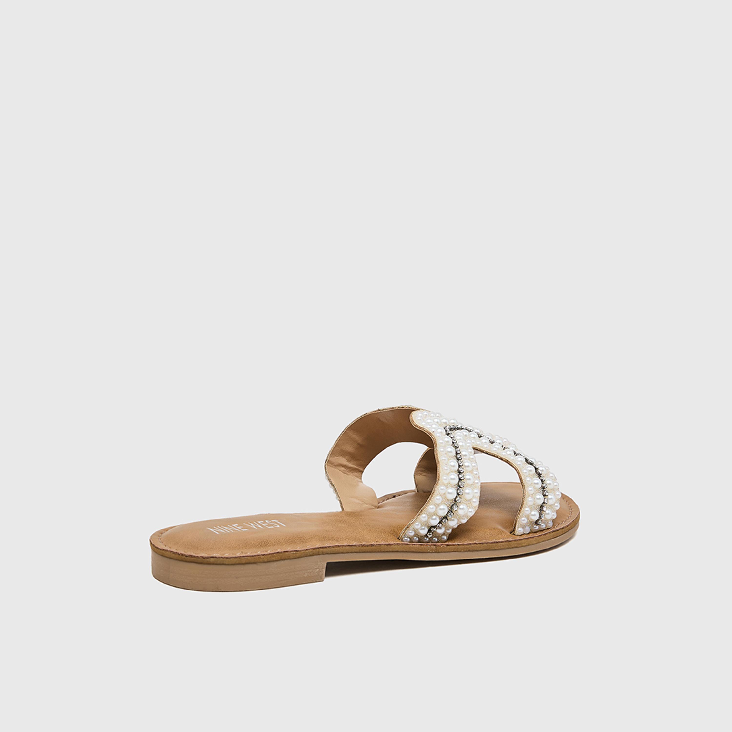 ناين ويست - صندل نسائي مسطح سهل الارتداء | SF63001-women-shoes-sandals-flats-image-4