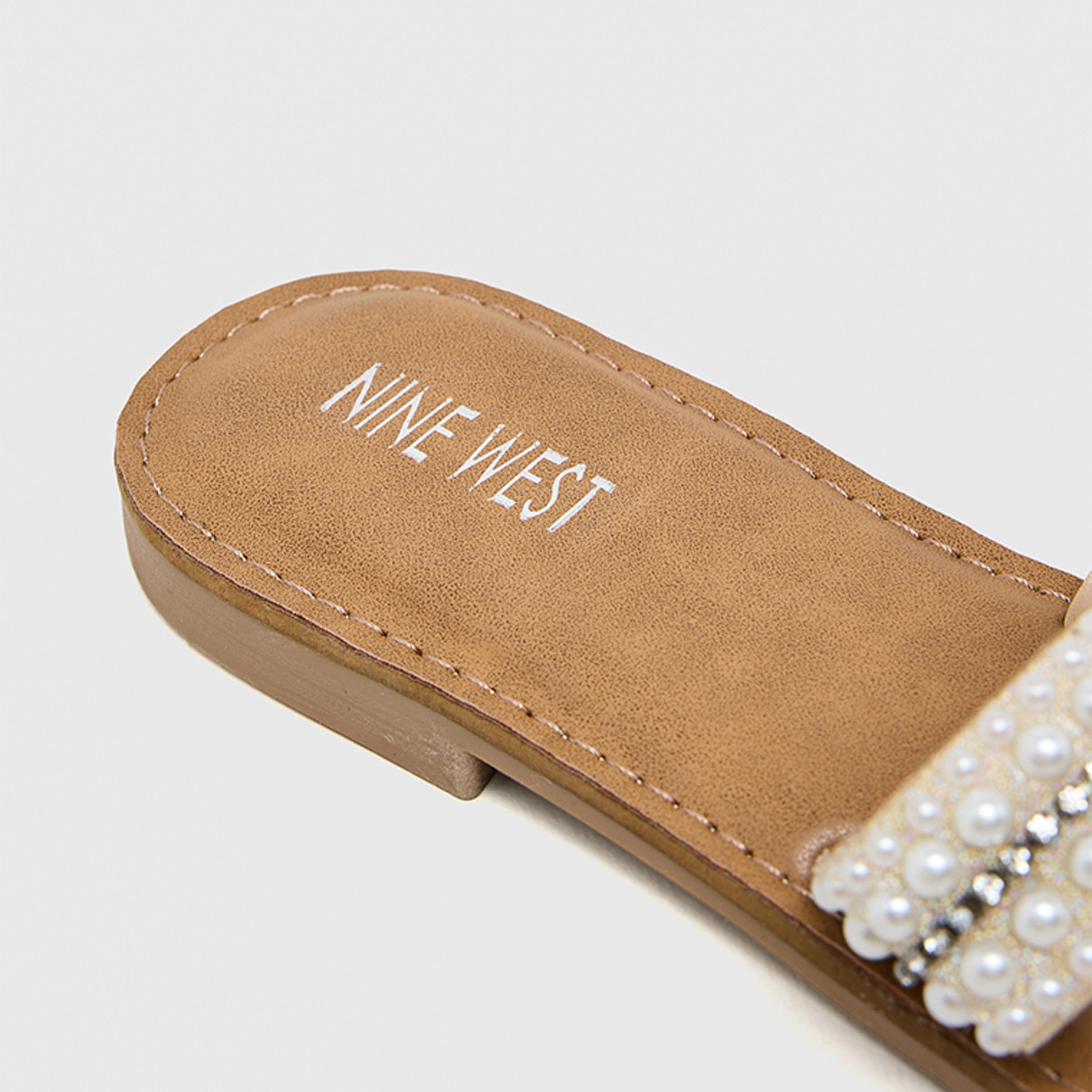 ناين ويست - صندل نسائي مسطح سهل الارتداء | SF63001-women-shoes-sandals-flats-image-5
