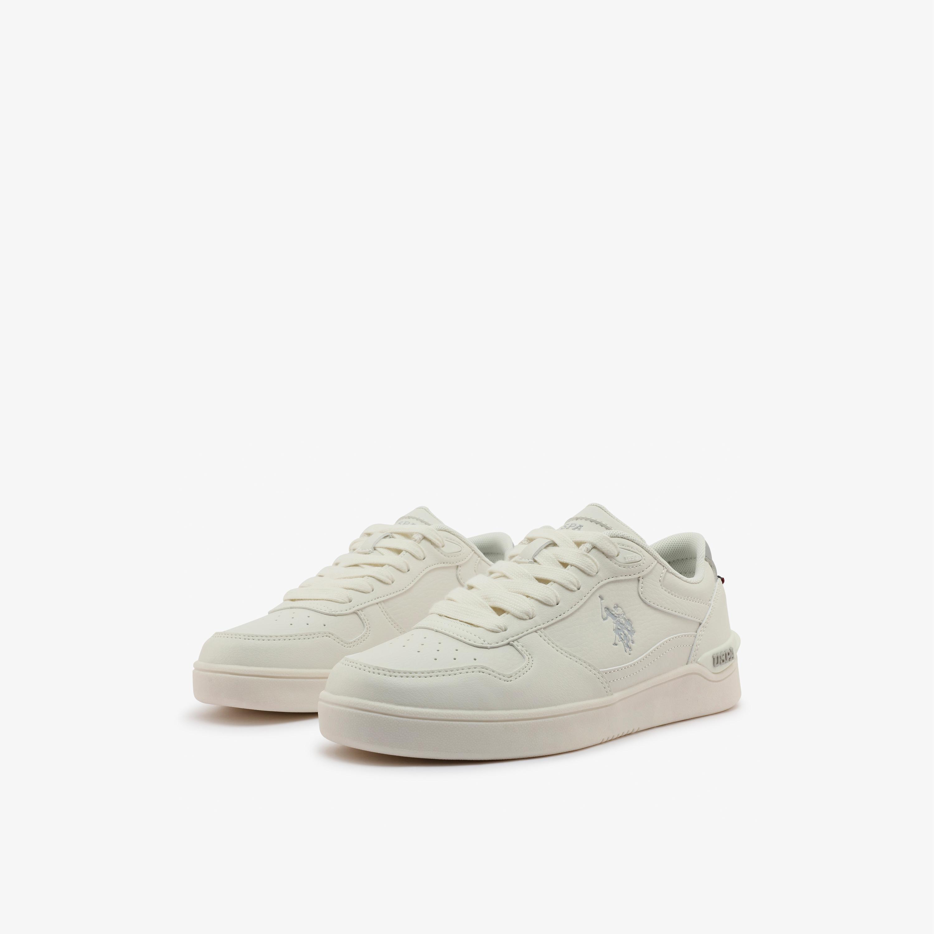 U.S. Polo Assn Women's Lace-Up Flat Low Ankle Sneakers | SHARK-GLB-6FX-women-shoes-sneakers-image-1