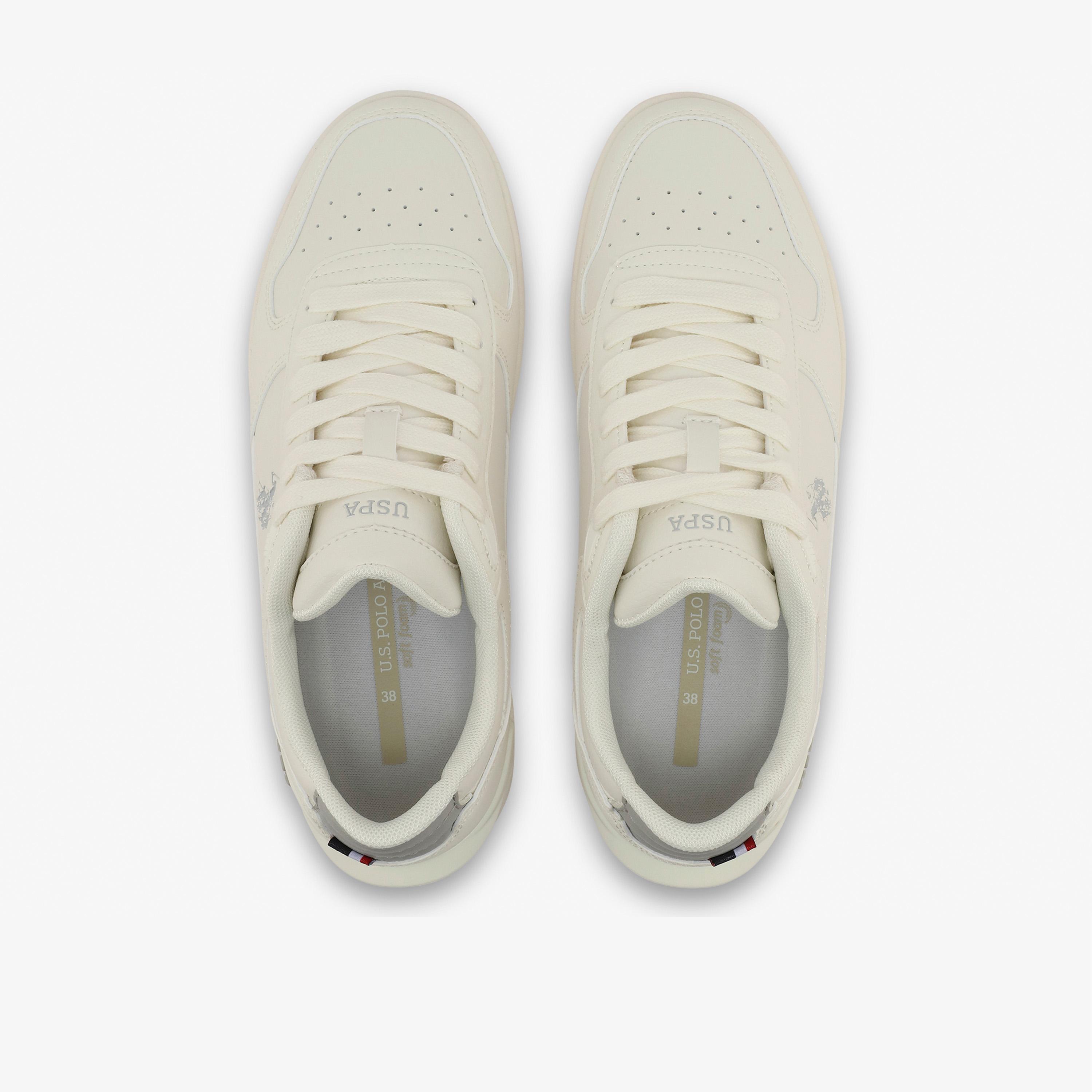 U.S. Polo Assn Women's Lace-Up Flat Low Ankle Sneakers | SHARK-GLB-6FX-women-shoes-sneakers-image-4