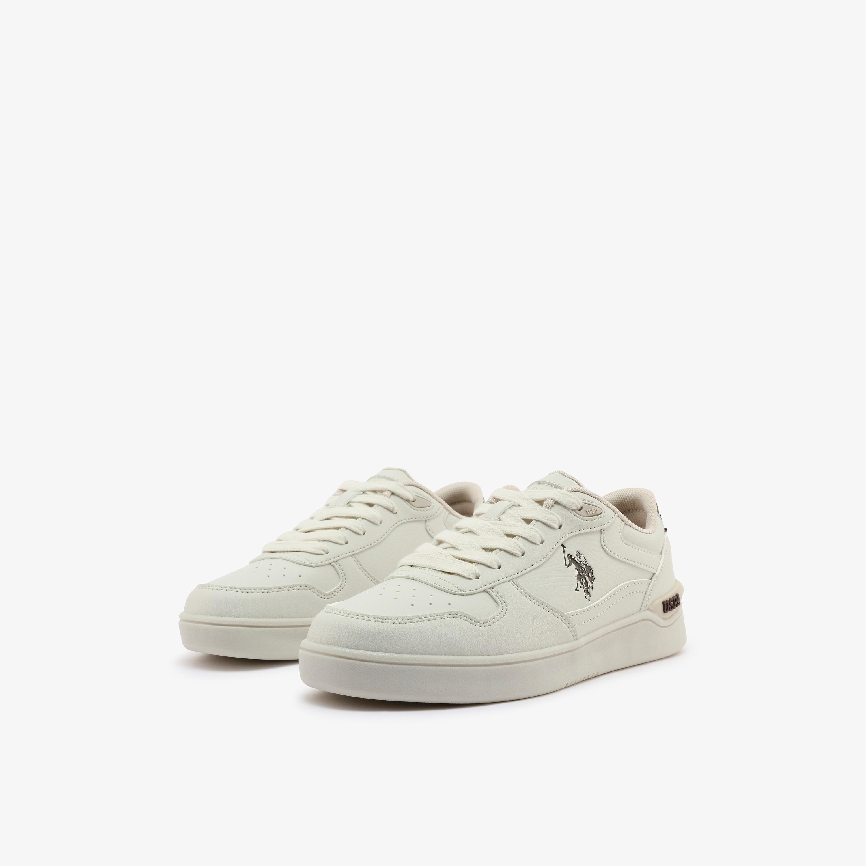 U.S. Polo Assn Women's Lace-Up Flat Low Ankle Sneakers | SHARK-GLB-6FX-women-shoes-sneakers-image-1