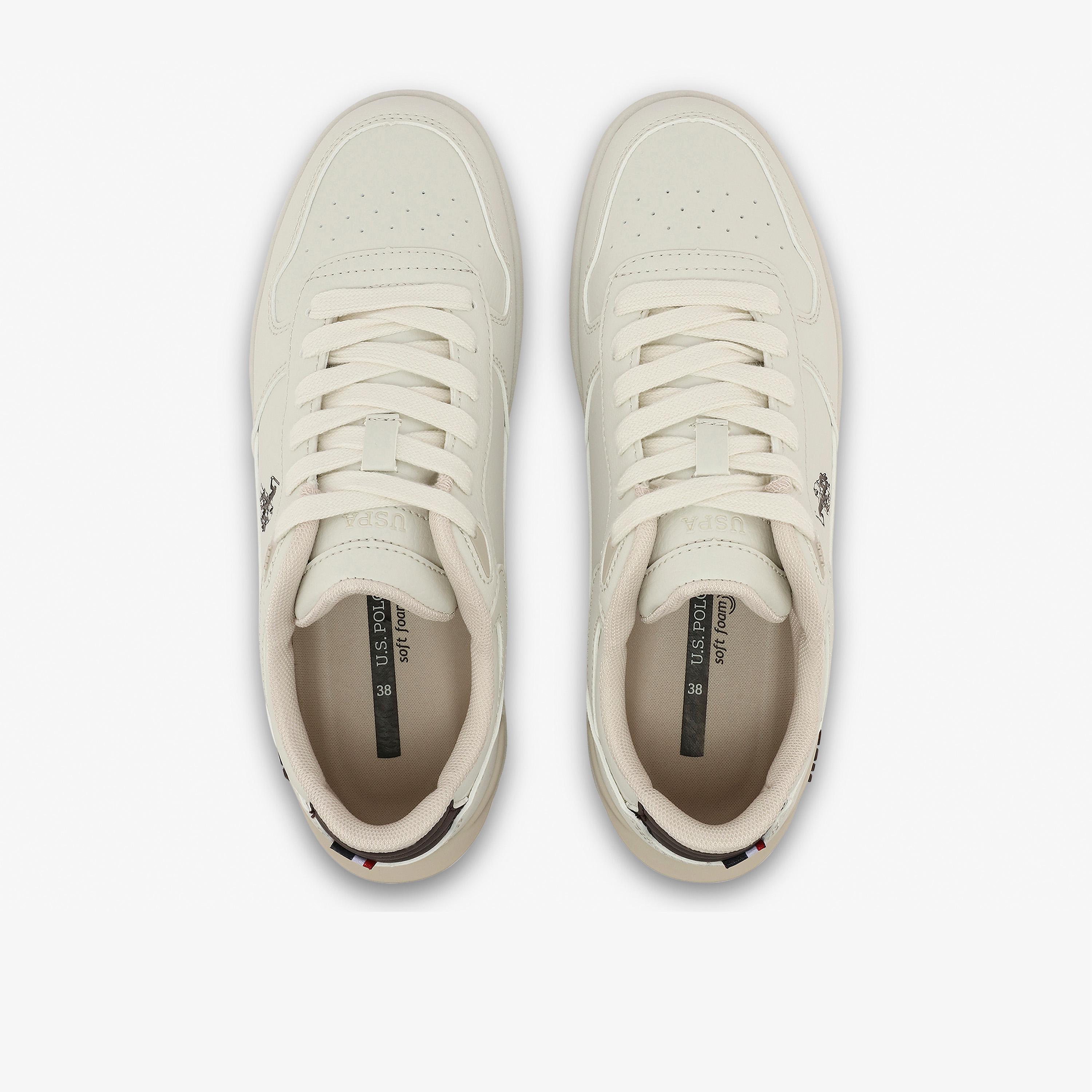 U.S. Polo Assn Women's Lace-Up Flat Low Ankle Sneakers | SHARK-GLB-6FX-women-shoes-sneakers-image-4