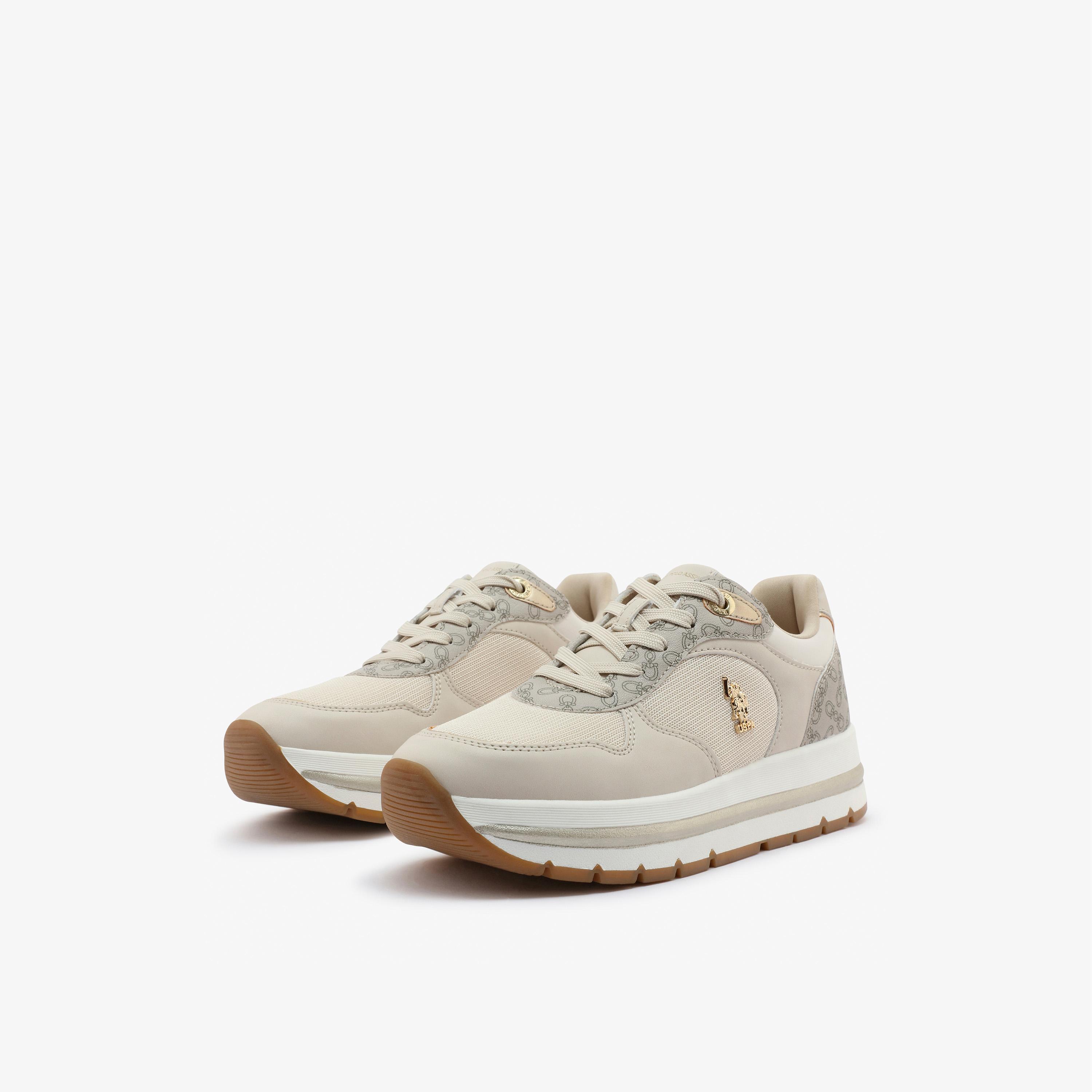 يو. اس. بولو اسن - حذاء رياضي برباط وكعب سميك منخفض الكاحل للنساء | SHERY-GLB-6FX-women-shoes-sneakers-image-1