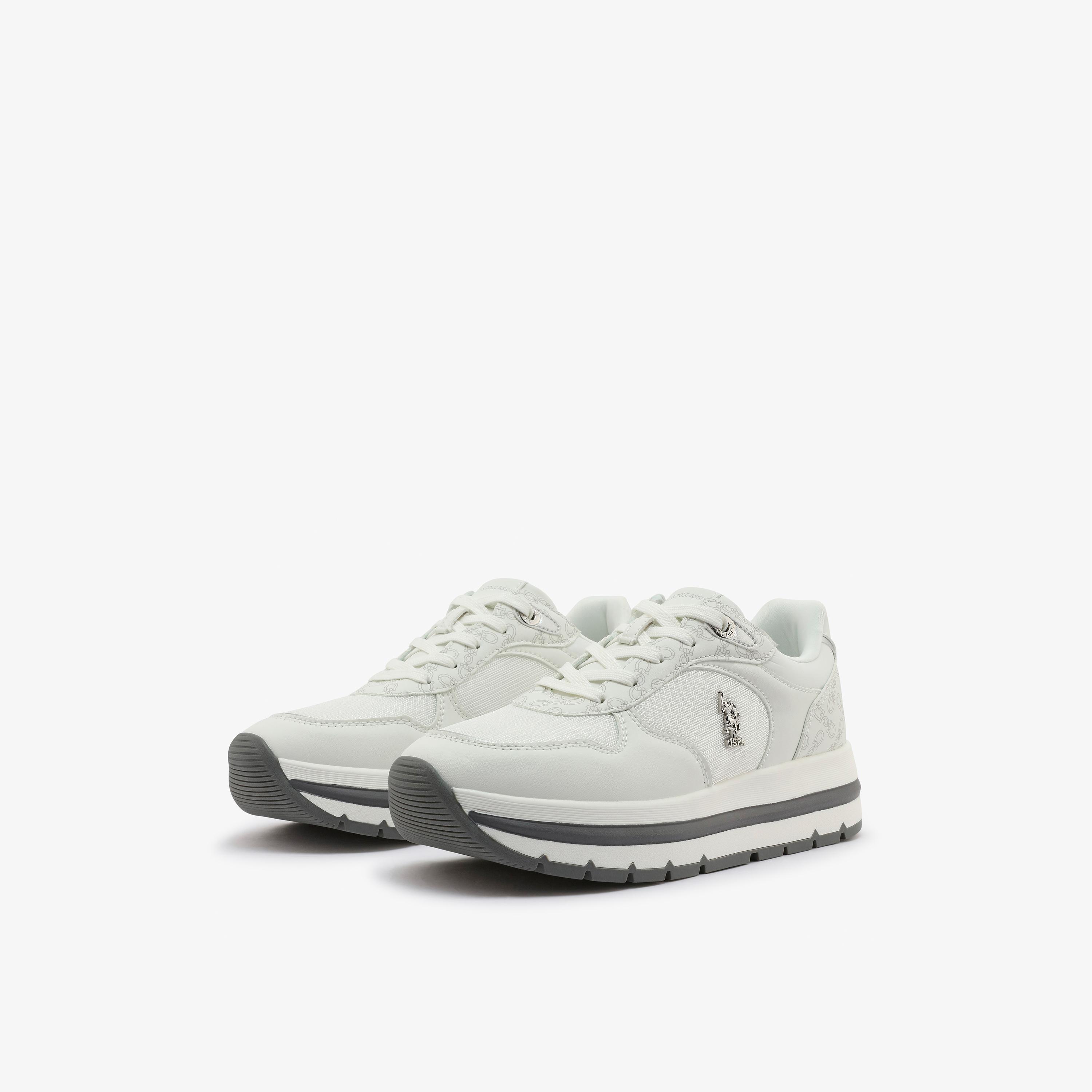 U.S. Polo Assn Women's Lace-Up Chunky Low Ankle Sneakers | SHERY-GLB-6FX-women-shoes-sneakers-image-1