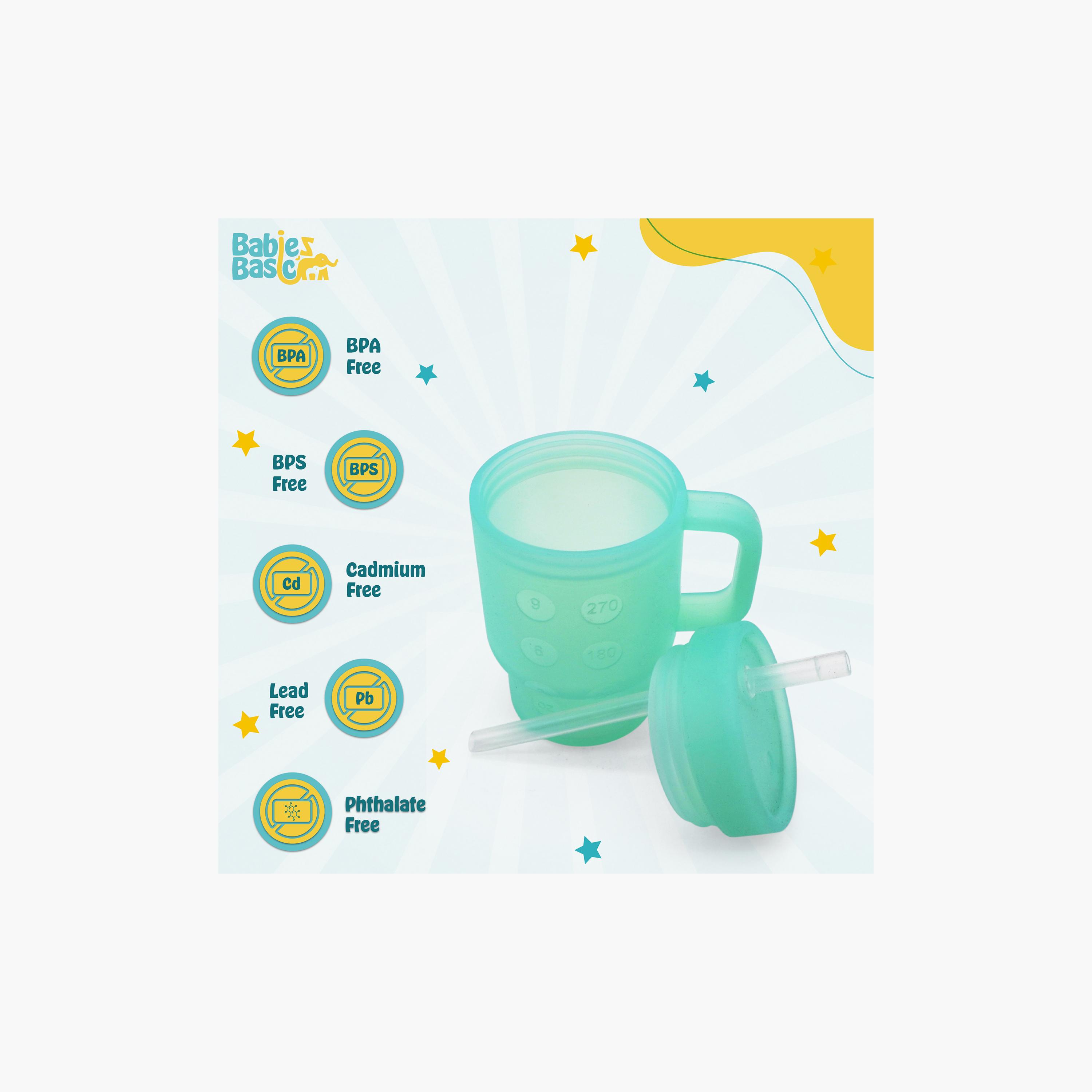 Babies Basic Silicone Tumbler with Straw - 360 ml-baby-feeding-mealtimeessentials-image-5