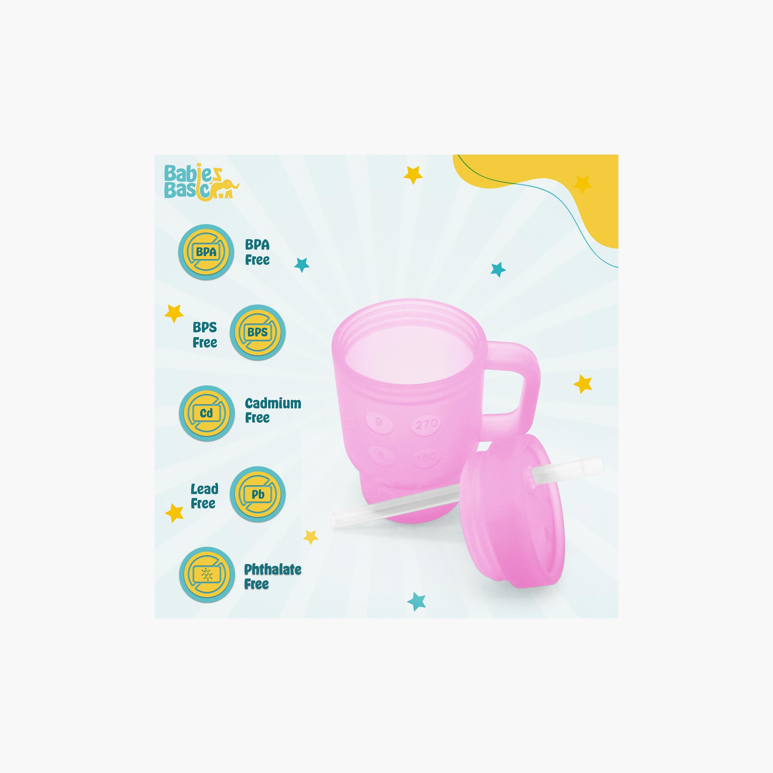 Babies Basic Silicone Tumbler with Straw - 360 ml-baby-feeding-mealtimeessentials-image-5