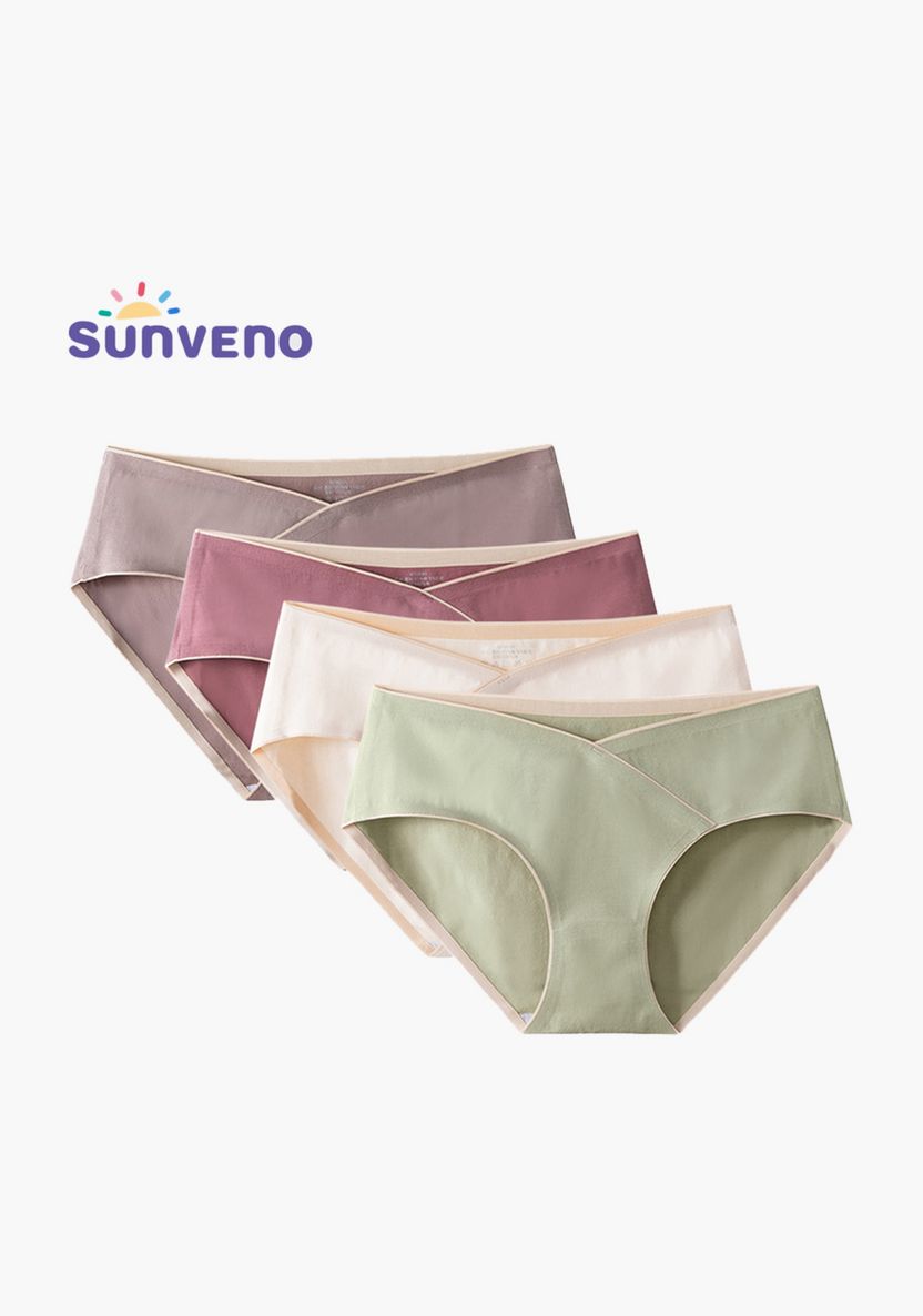 Buy Sunveno Maternity Seamless Low-Waist Briefs - Set of 4 Online