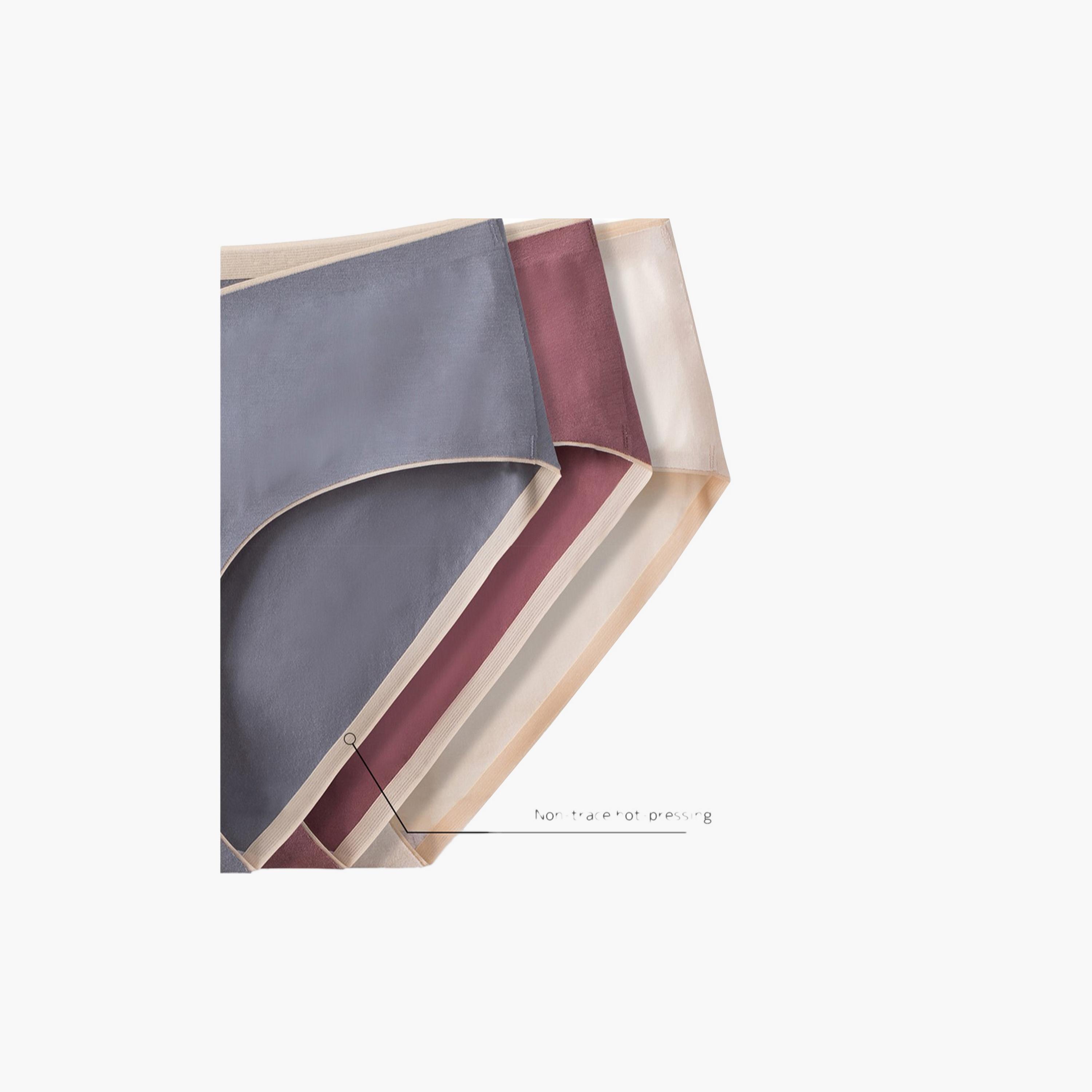 سراويل داخلية دون خياطة بخصر منخفض للحوامل من صنفينو - طقم من 4 قطع-women-clothing-maternity-lingerie-panties-image-1