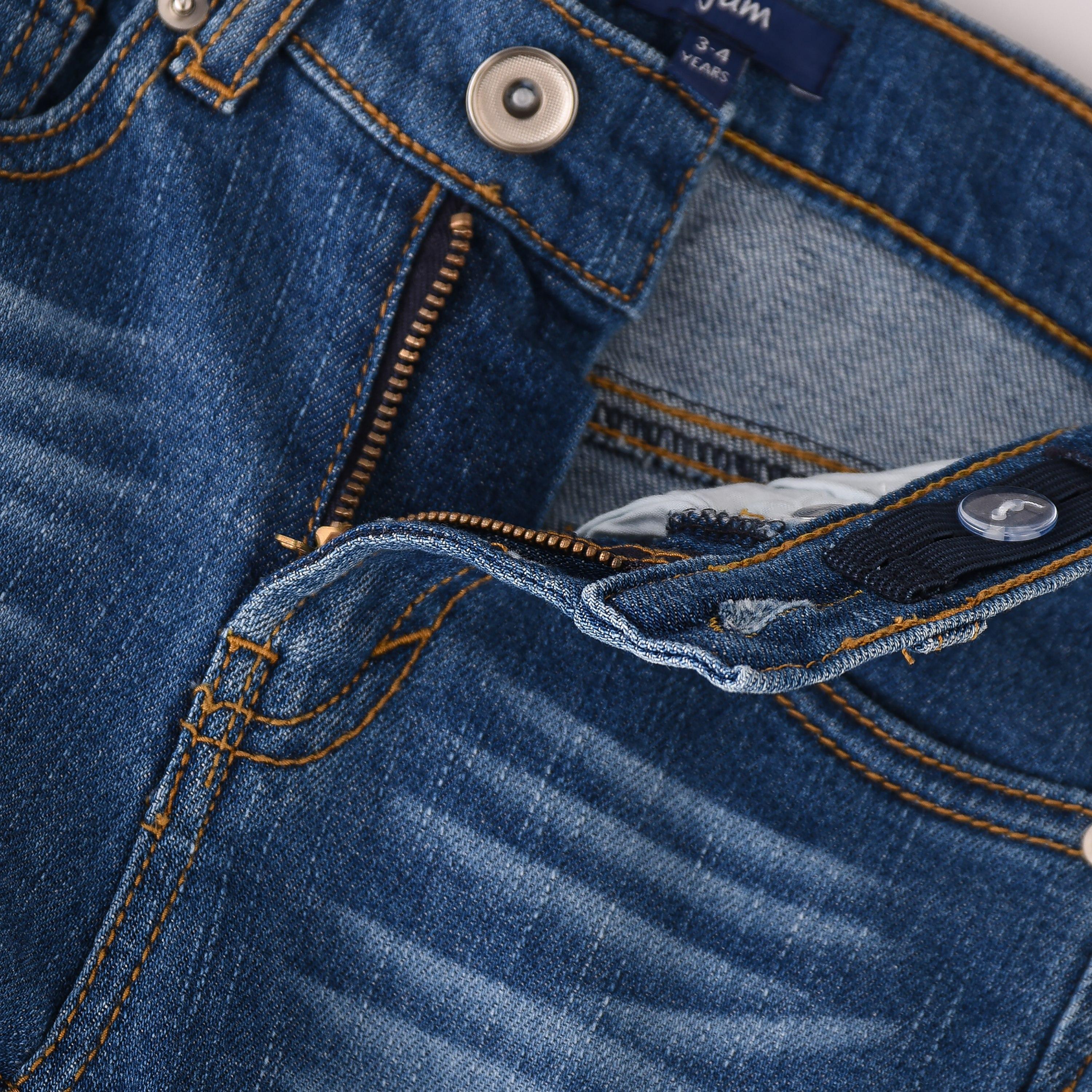 UniqKidz 5 Pockets Solid Denim Jeans-baby-boys-clothing-bottoms-jeans-image-4