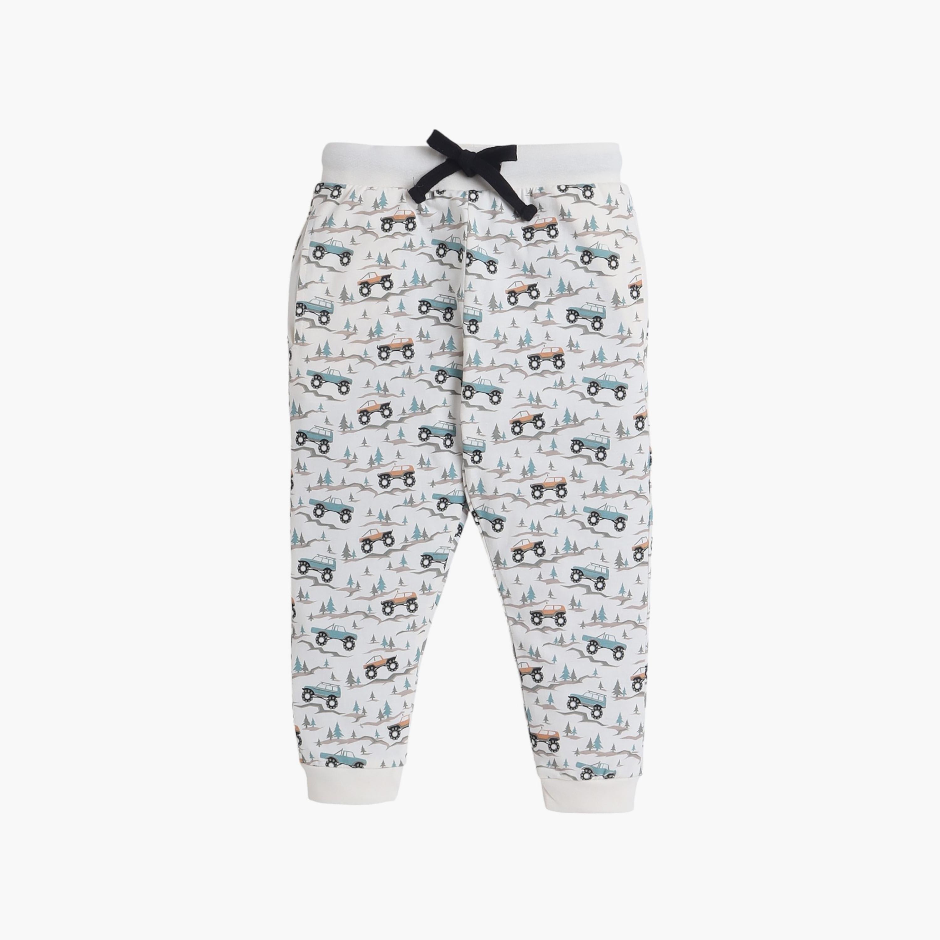 تي شيرت مطبوع بأكمام قصيرة مكون من قطعتين مع بنطال رياضي من فيكتور اند جين-boys-clothing-nightwear-image-3