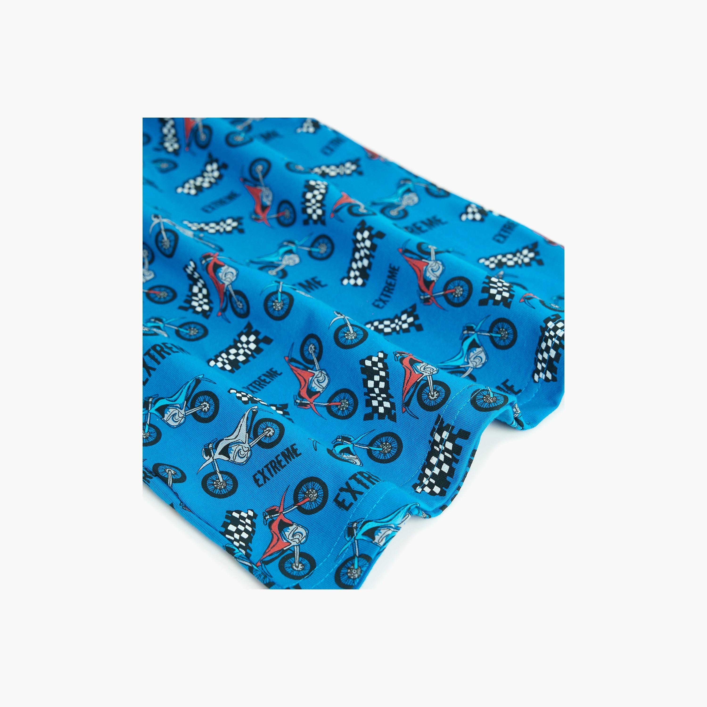 Victor and Jane 2-Piece Printed Short Sleeves T-Shirt with Joggers-boys-clothing-nightwear-image-5