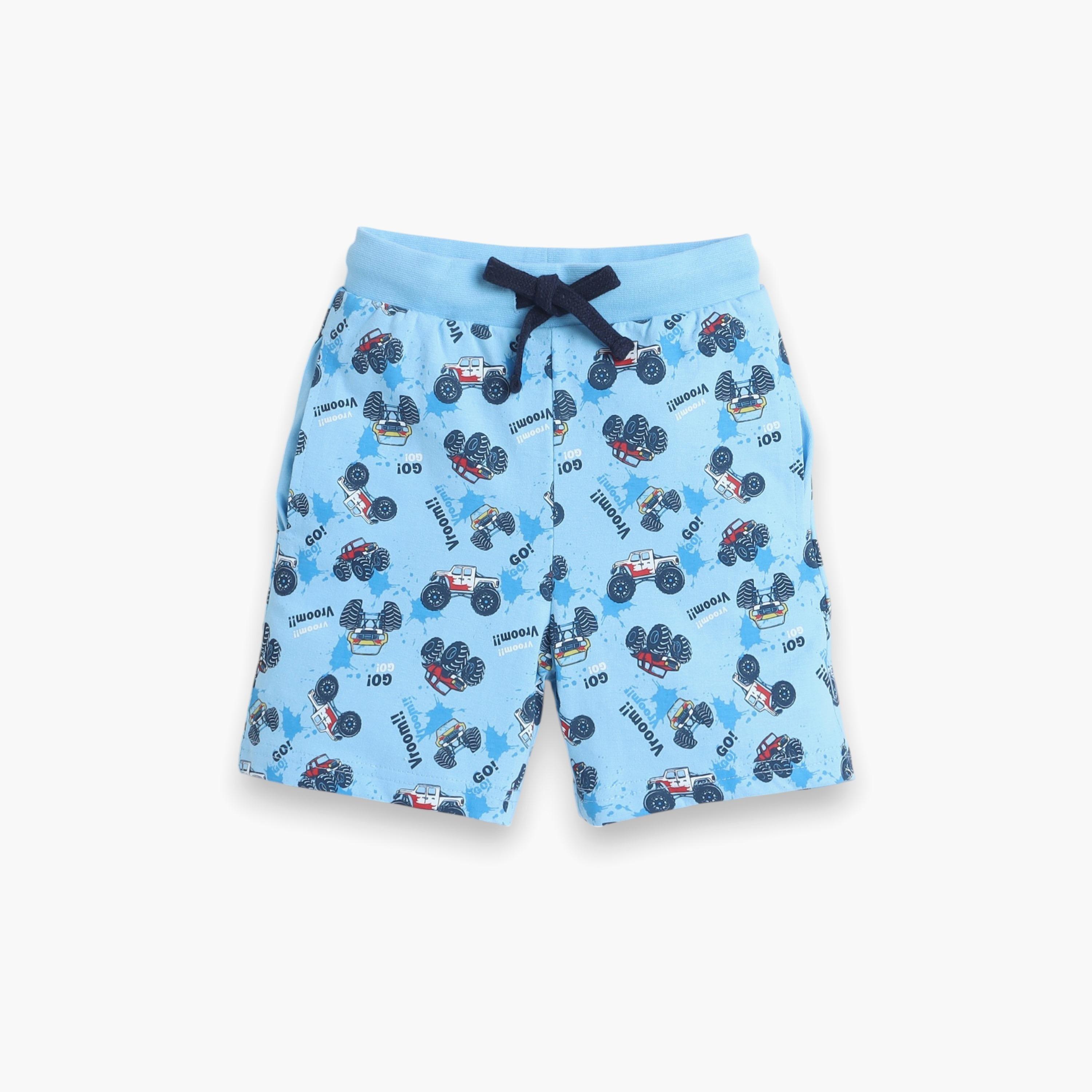 Victor and Jane 2-Piece Printed Short Sleeves T-Shirt with Shorts-boys-clothing-nightwear-image-4