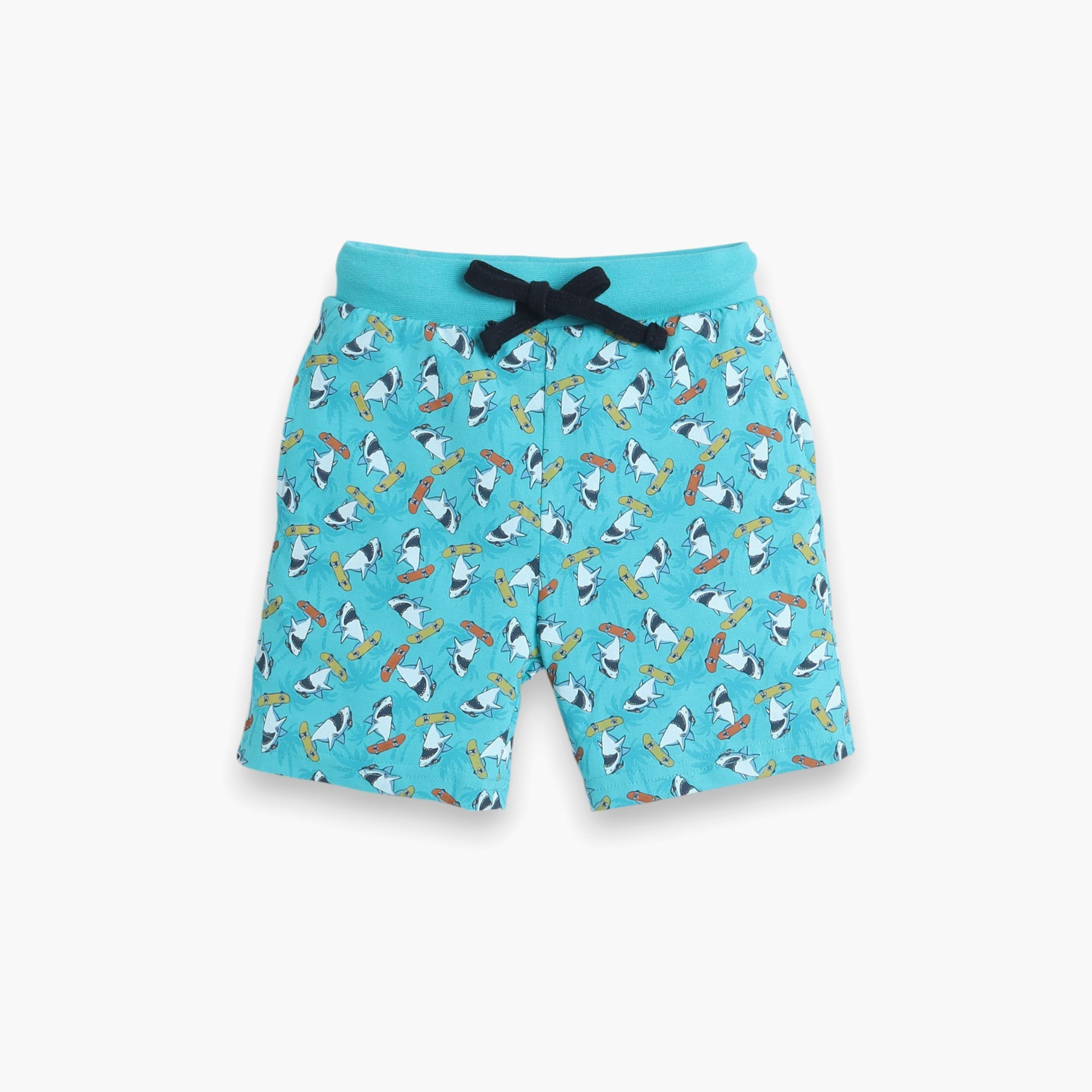Victor and Jane 2-Piece Printed Short Sleeves T-Shirt with Shorts-boys-clothing-nightwear-image-4