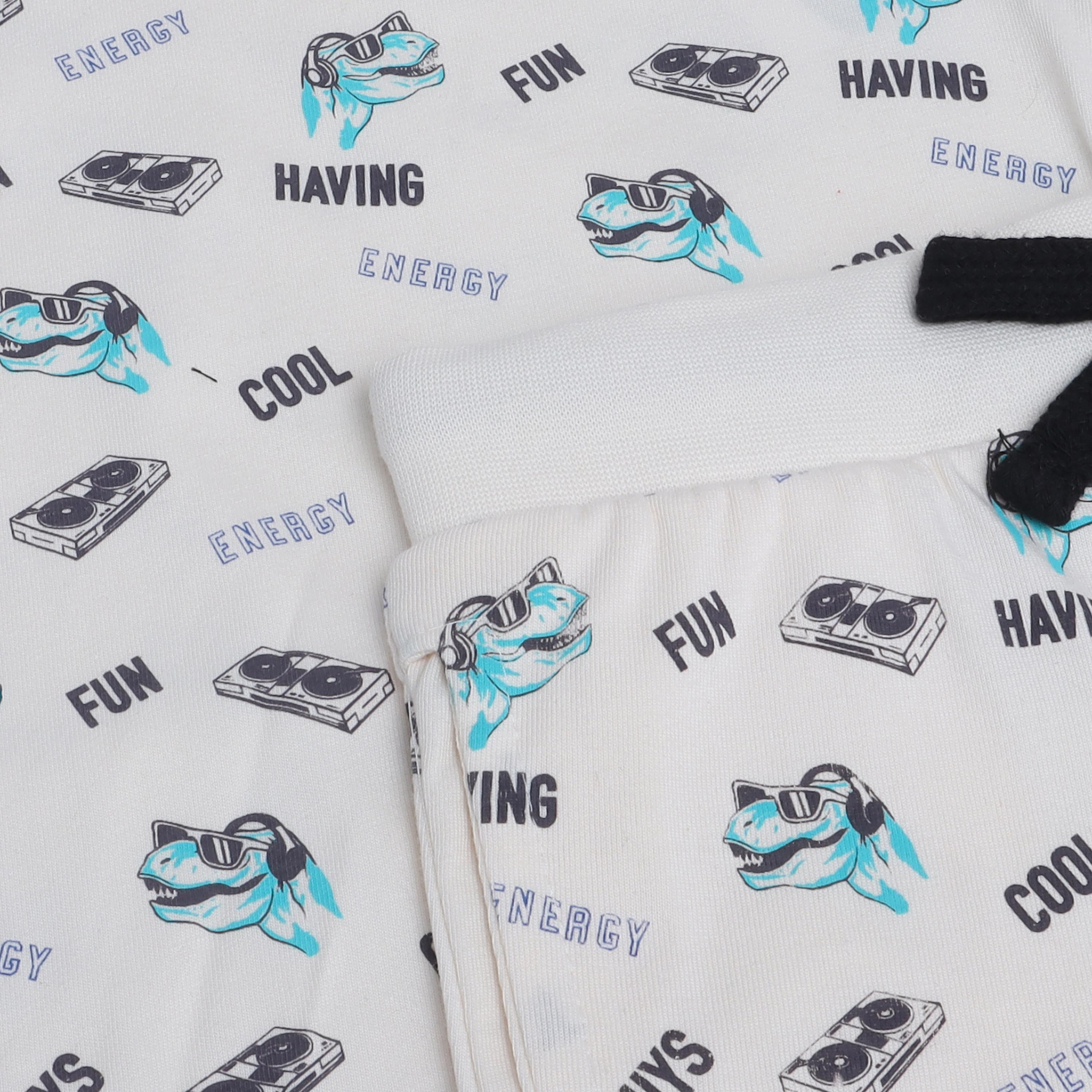 تي شيرت مطبوع بأكمام قصيرة مكون من قطعتين مع شورت من فيكتور اند جين-boys-clothing-nightwear-image-4