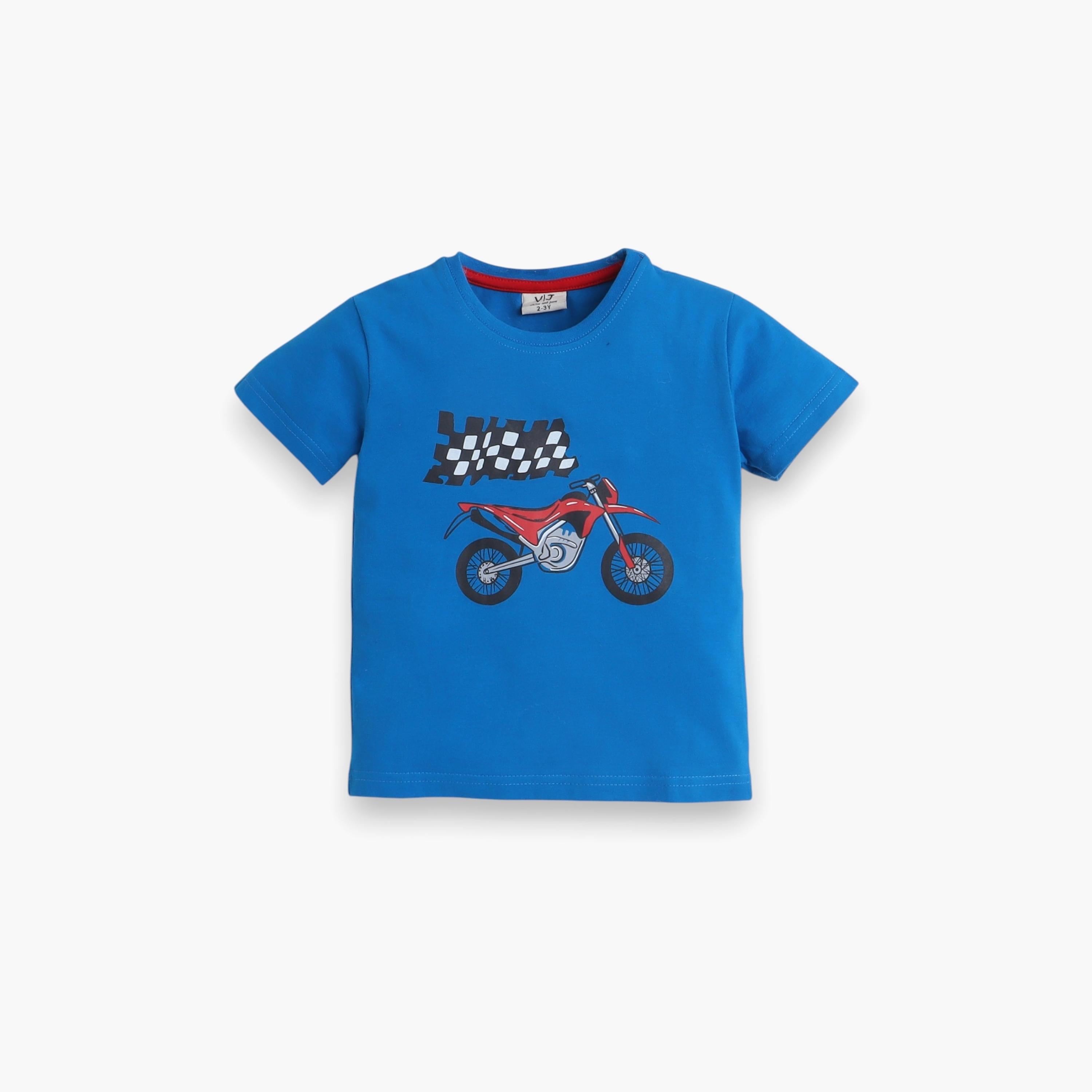 Victor and Jane 2-Piece Printed Short Sleeves T-Shirt with Joggers-boys-clothing-nightwear-image-3