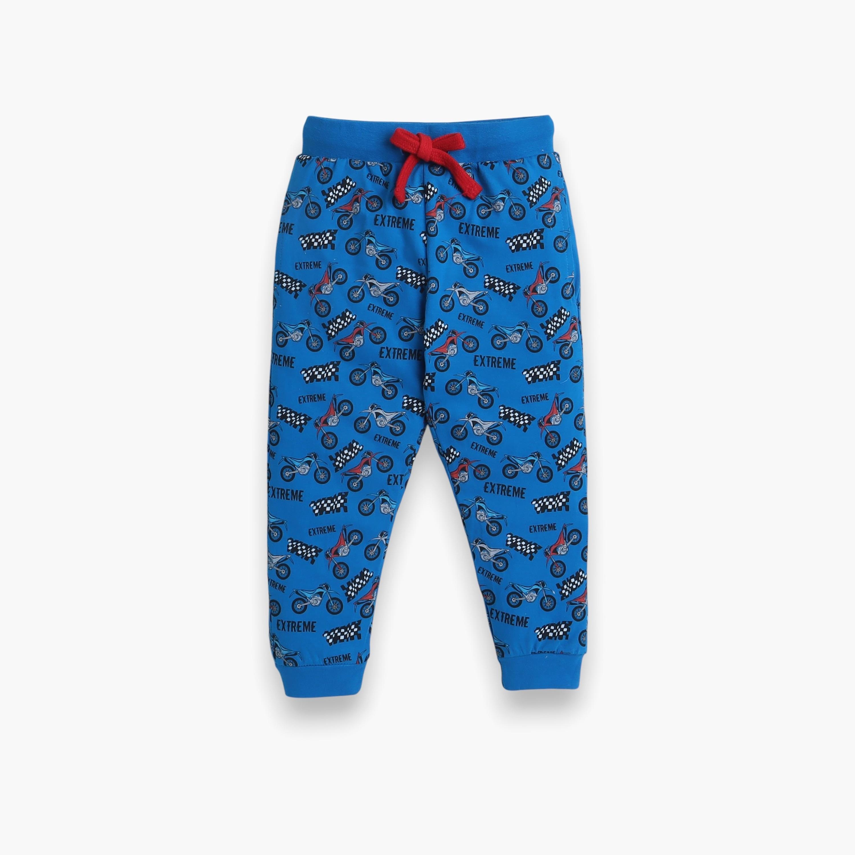Victor and Jane 2-Piece Printed Short Sleeves T-Shirt with Joggers-boys-clothing-nightwear-image-4