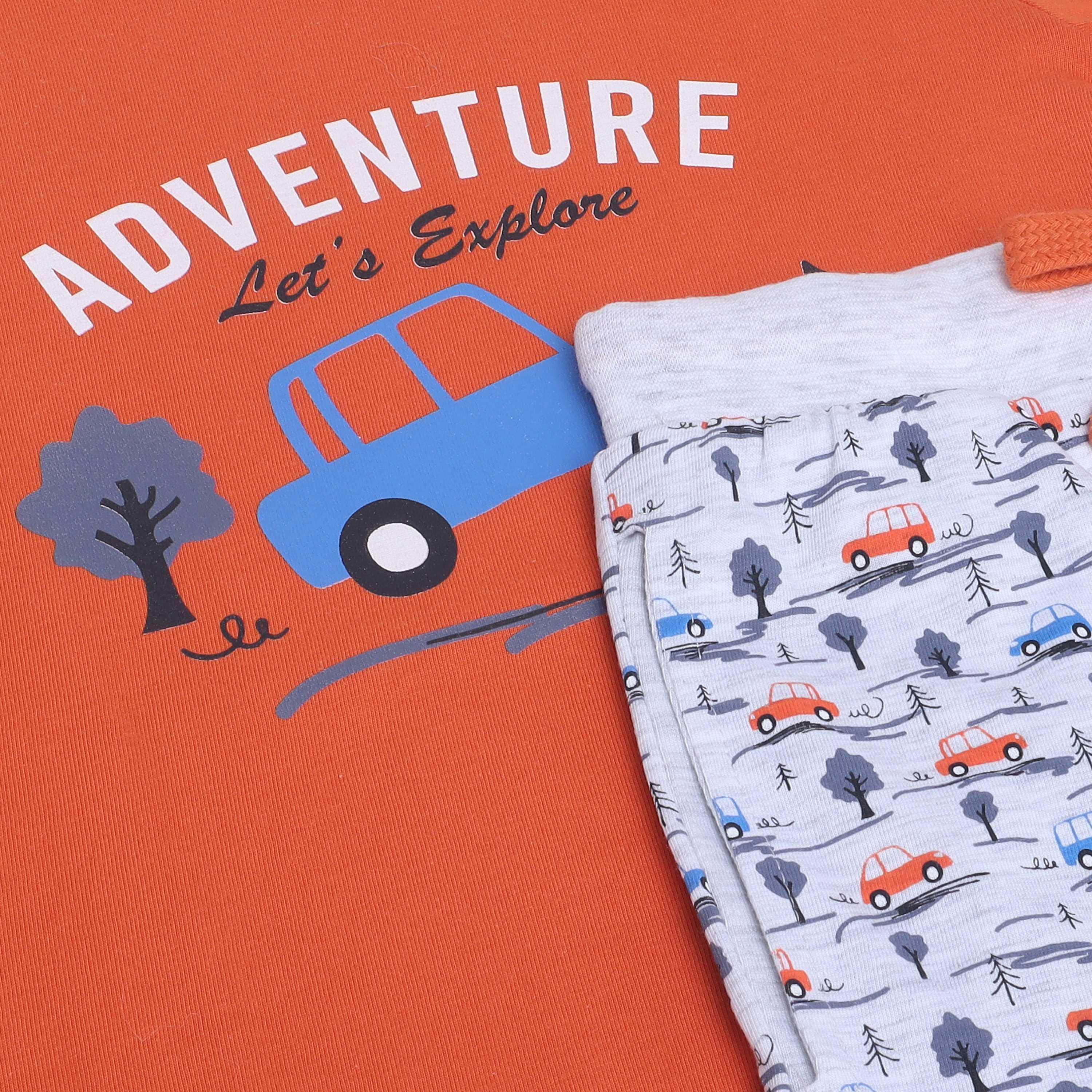 Victor and Jane 2-Piece Printed Short Sleeves T-Shirt with Joggers-boys-clothing-nightwear-image-4