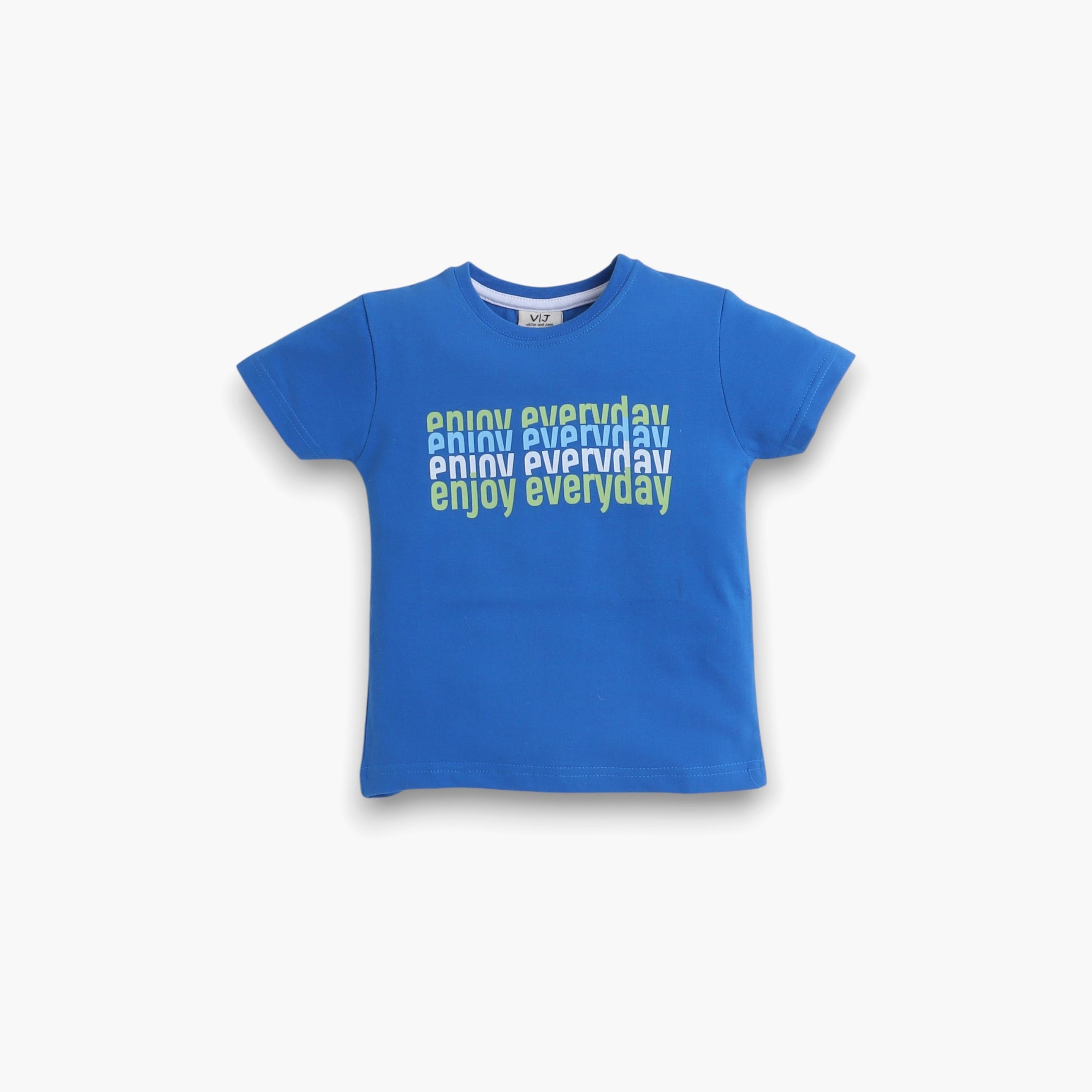 Victor and Jane 2-Piece Printed Short Sleeves T-Shirt with Joggers-boys-clothing-nightwear-image-2