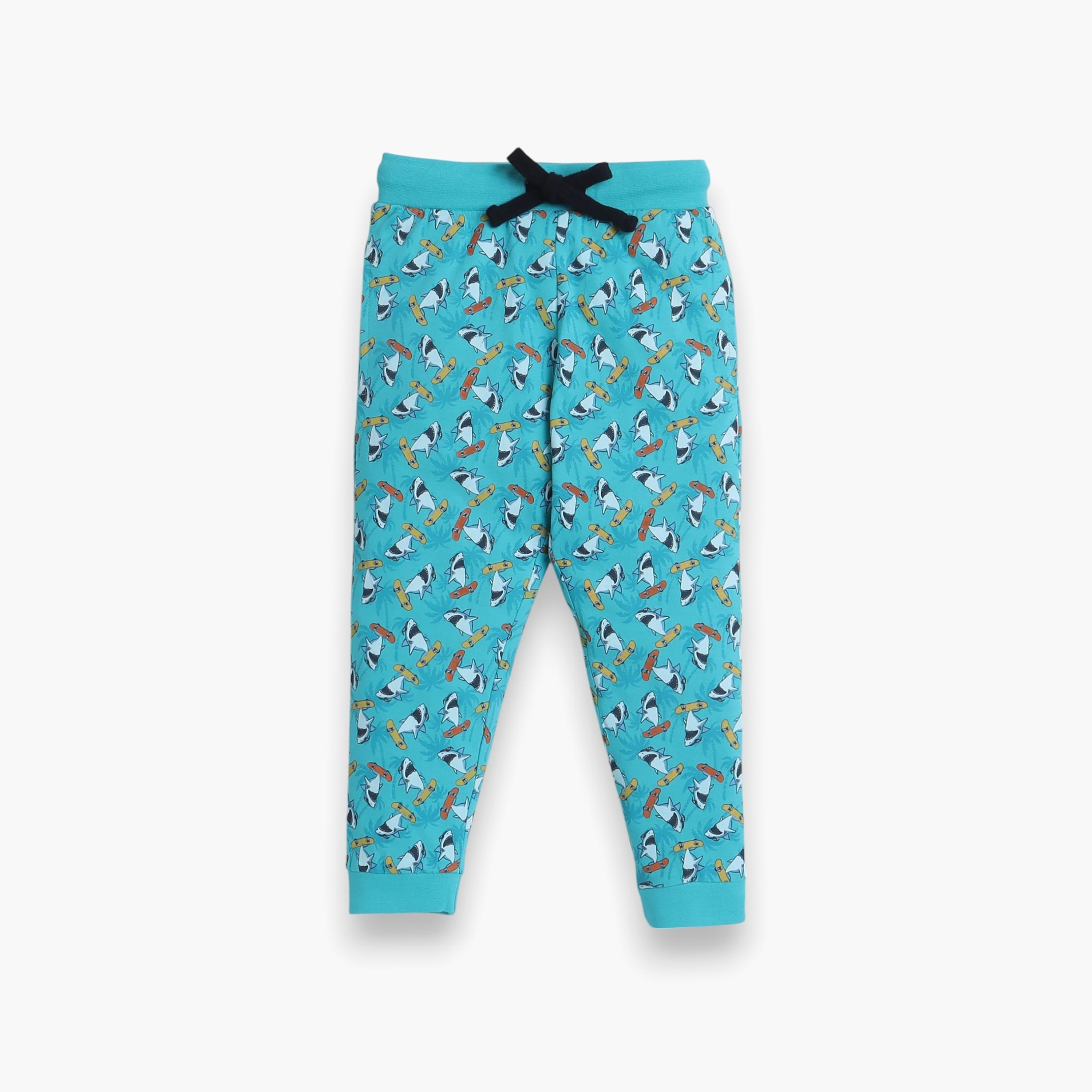 Victor and Jane 2-Piece Printed Short Sleeves T-Shirt with Joggers-boys-clothing-nightwear-image-4
