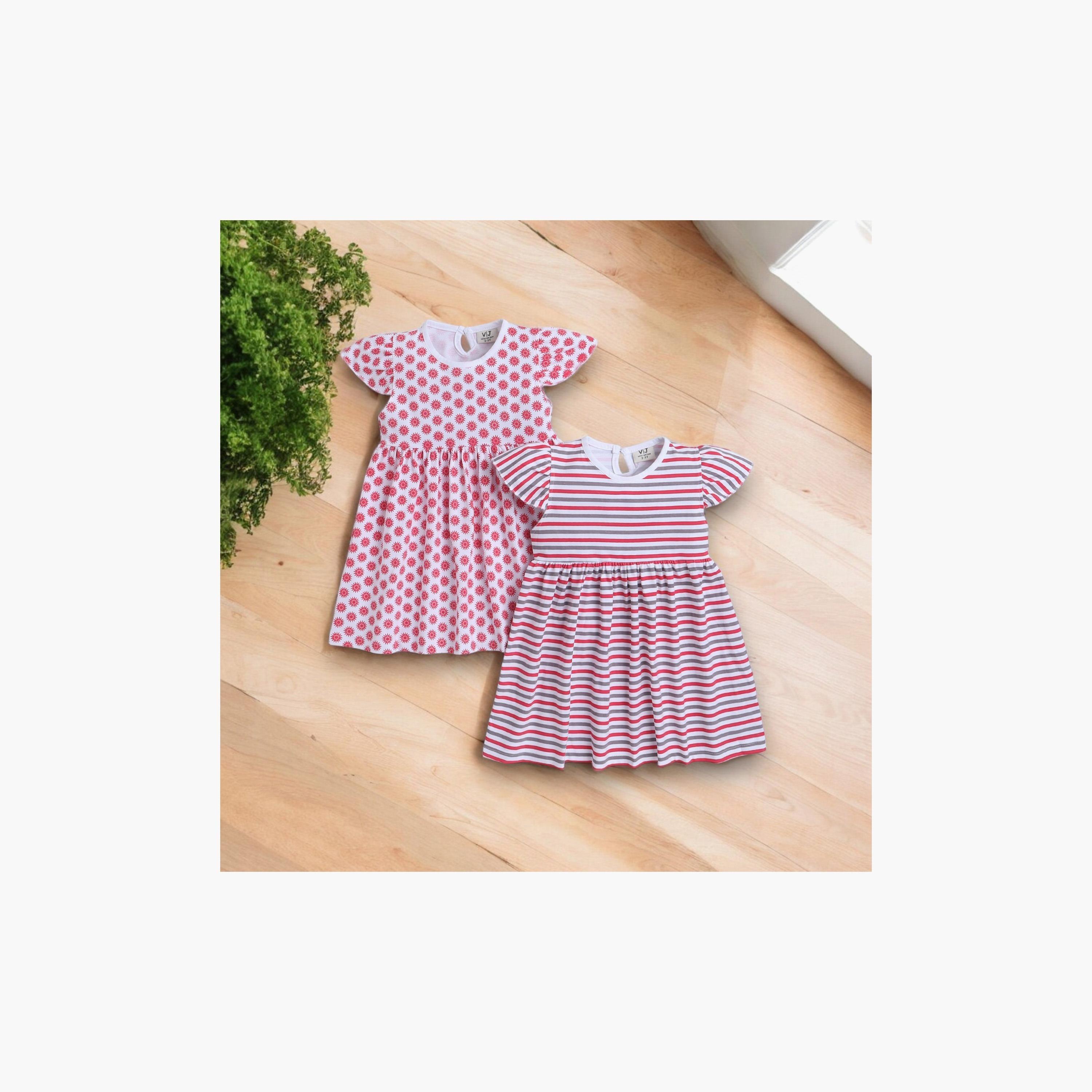 Victor and Jane 2-Piece Printed Cap Sleeves Dresses-girls-clothing-multipacks-image-6
