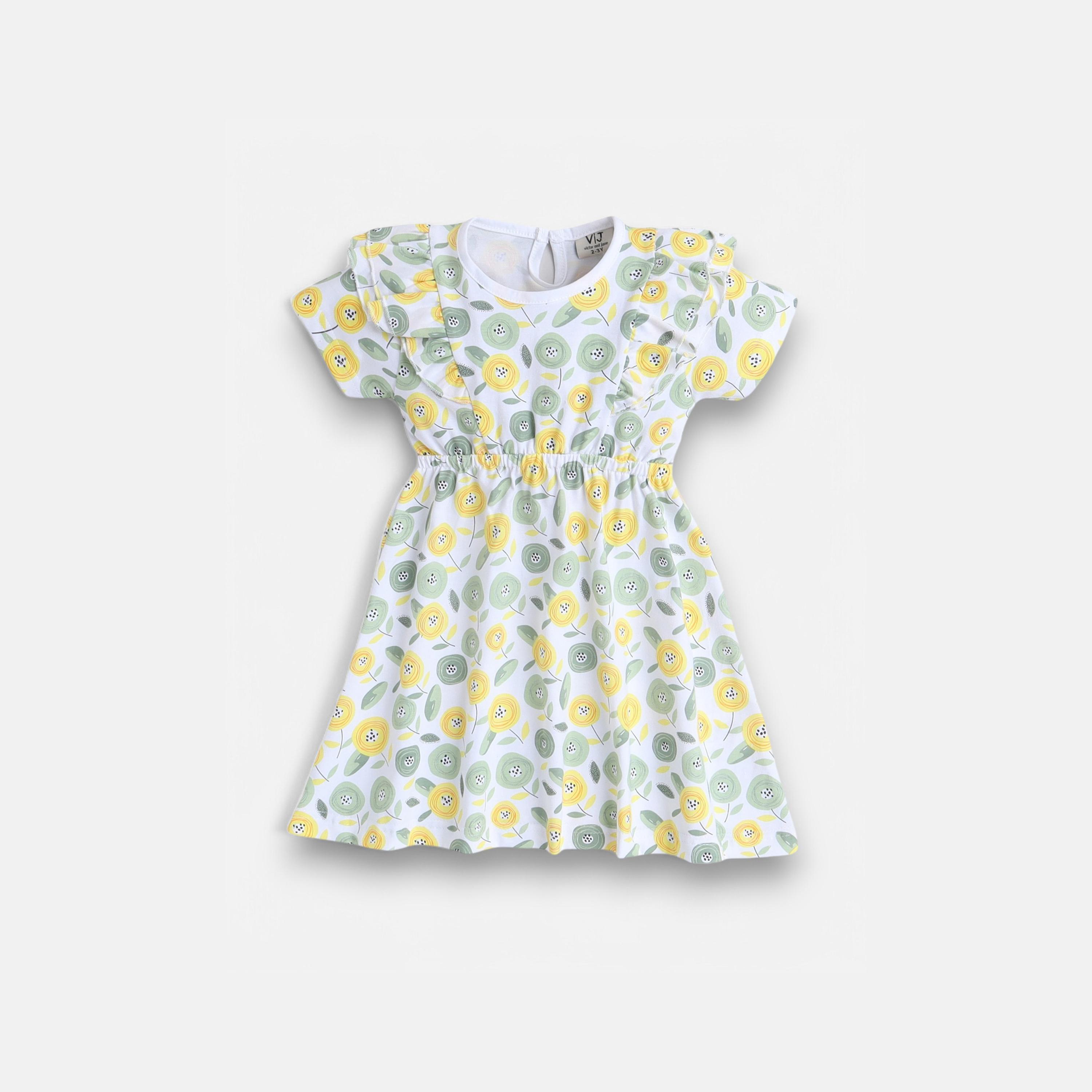 Victor and Jane 2-Piece Floral Printed Short Sleeves Dresses-girls-clothing-multipacks-image-3