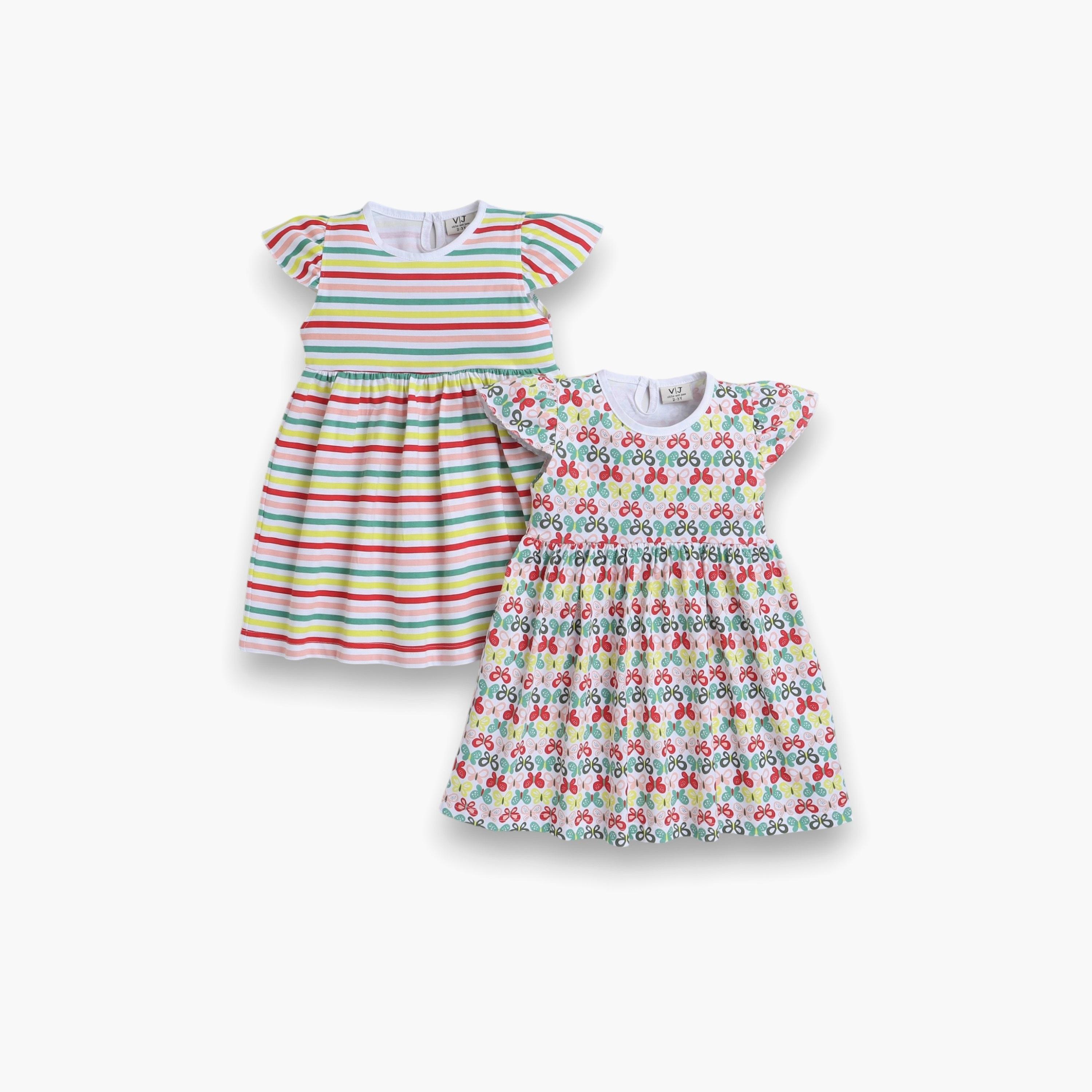 Victor and Jane 2-Piece Printed Cap Sleeves Dresses-girls-clothing-dressesandjumpsuits-image-1