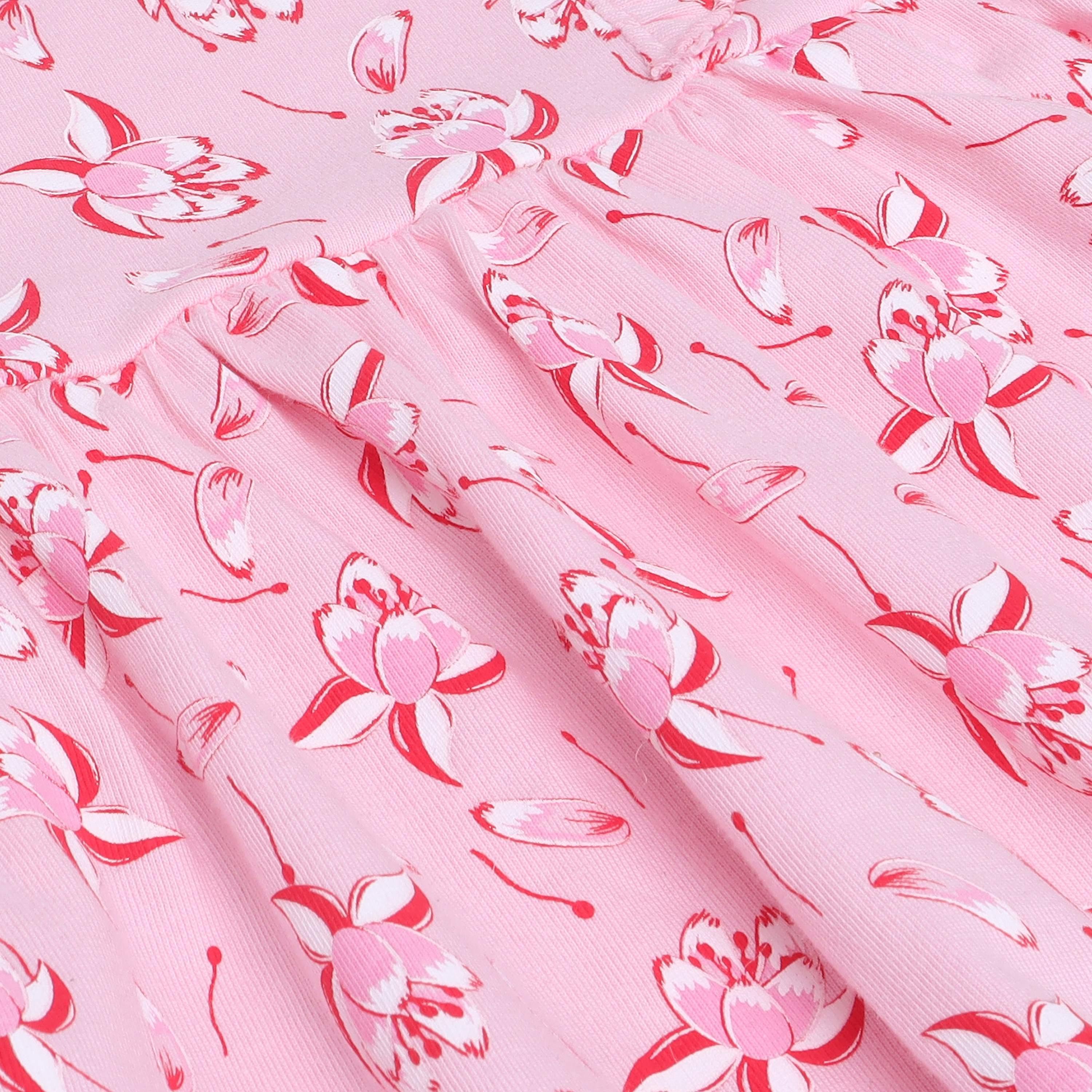 Victor and Jane 2-Piece Floral Printed Cap Sleeves Dresses-girls-clothing-multipacks-image-2