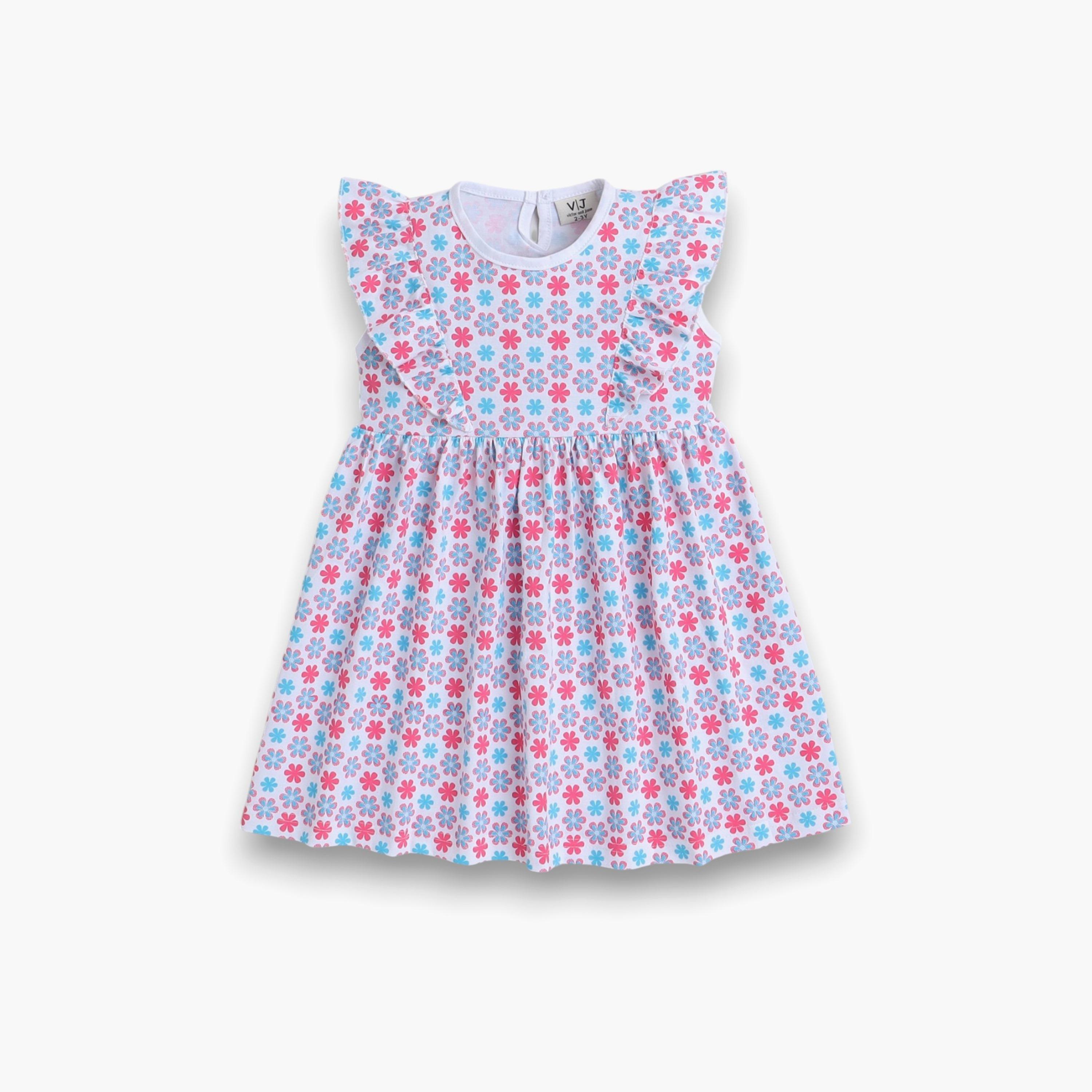 Victor and Jane 2-Piece Floral Printed Cap Sleeves Dresses-girls-clothing-multipacks-image-5