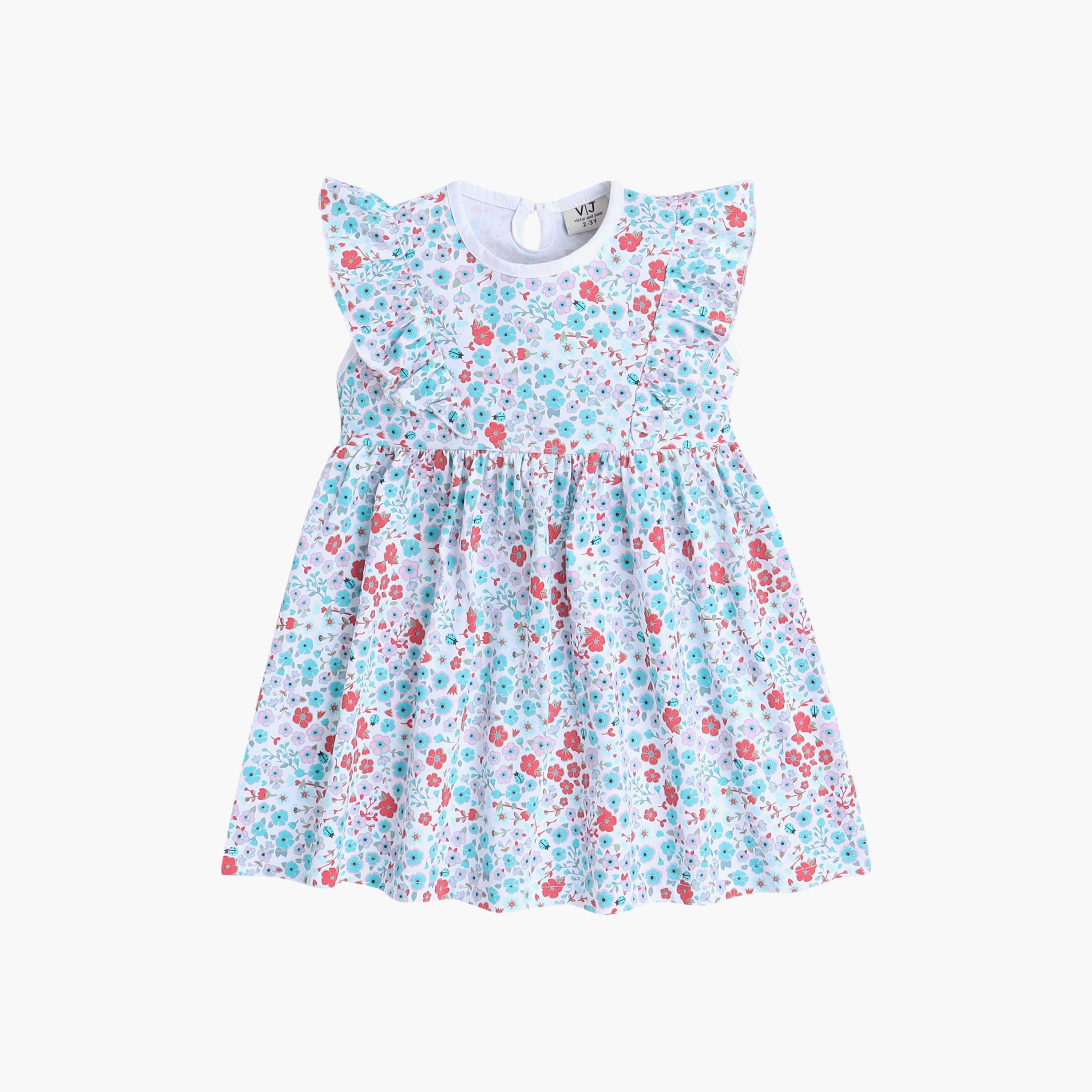 Victor and Jane 2-Piece Floral Printed Cap Sleeves Dresses-girls-clothing-dressesandjumpsuits-image-3