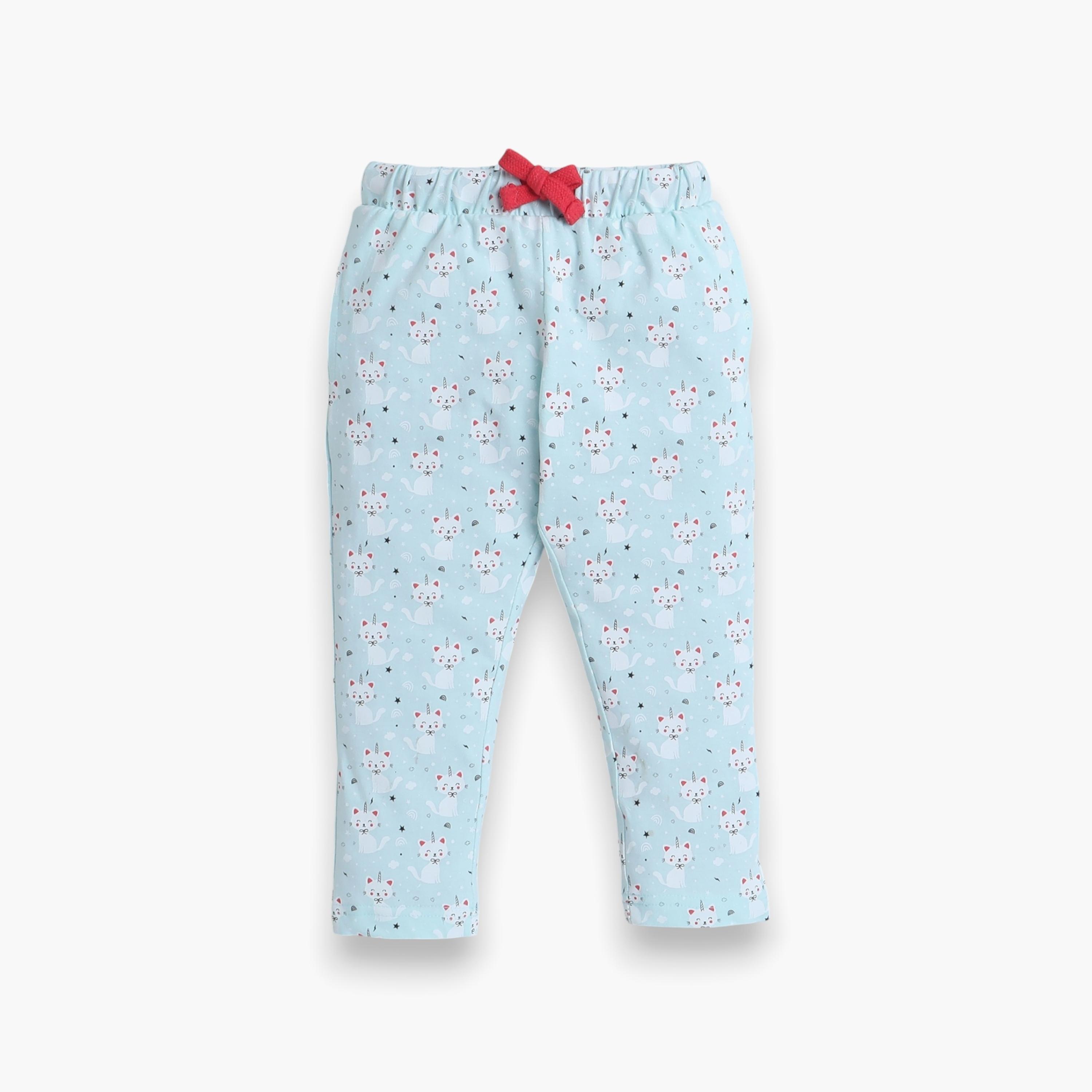 Victor and Jane 2-Piece Printed Short Sleeves T-Shirt with Joggers-baby-girls-clothing-nightwear-pyjamasets-image-4