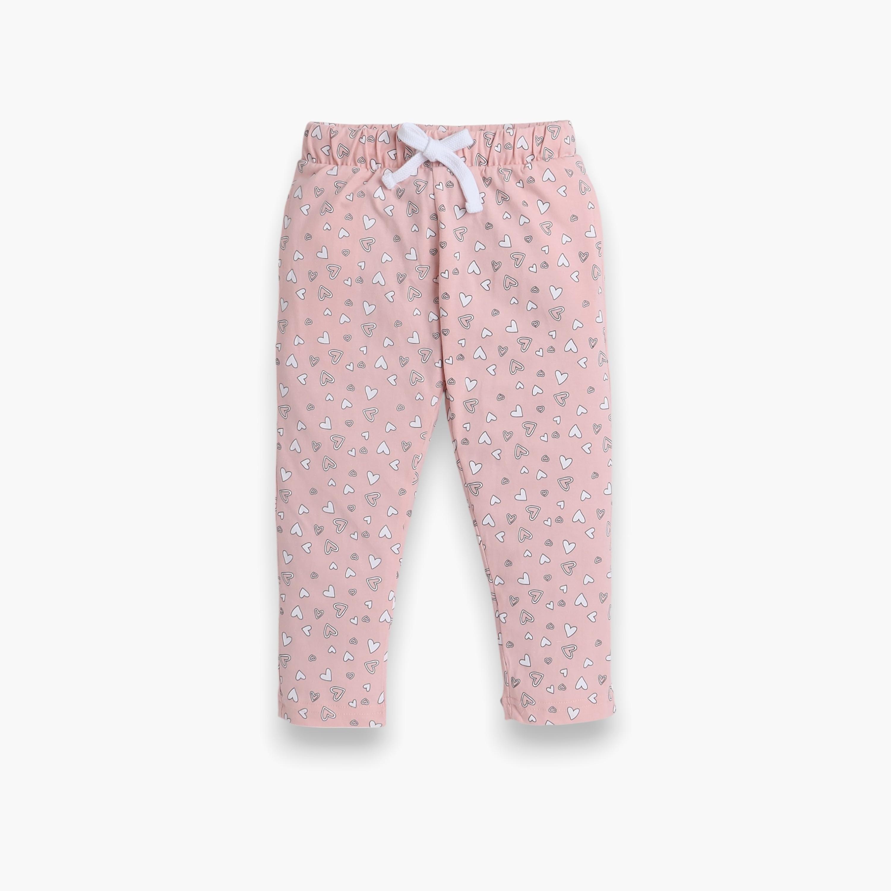Victor and Jane 2-Piece Printed Short Sleeves T-Shirt with Joggers-baby-girls-clothing-nightwear-pyjamasets-image-4